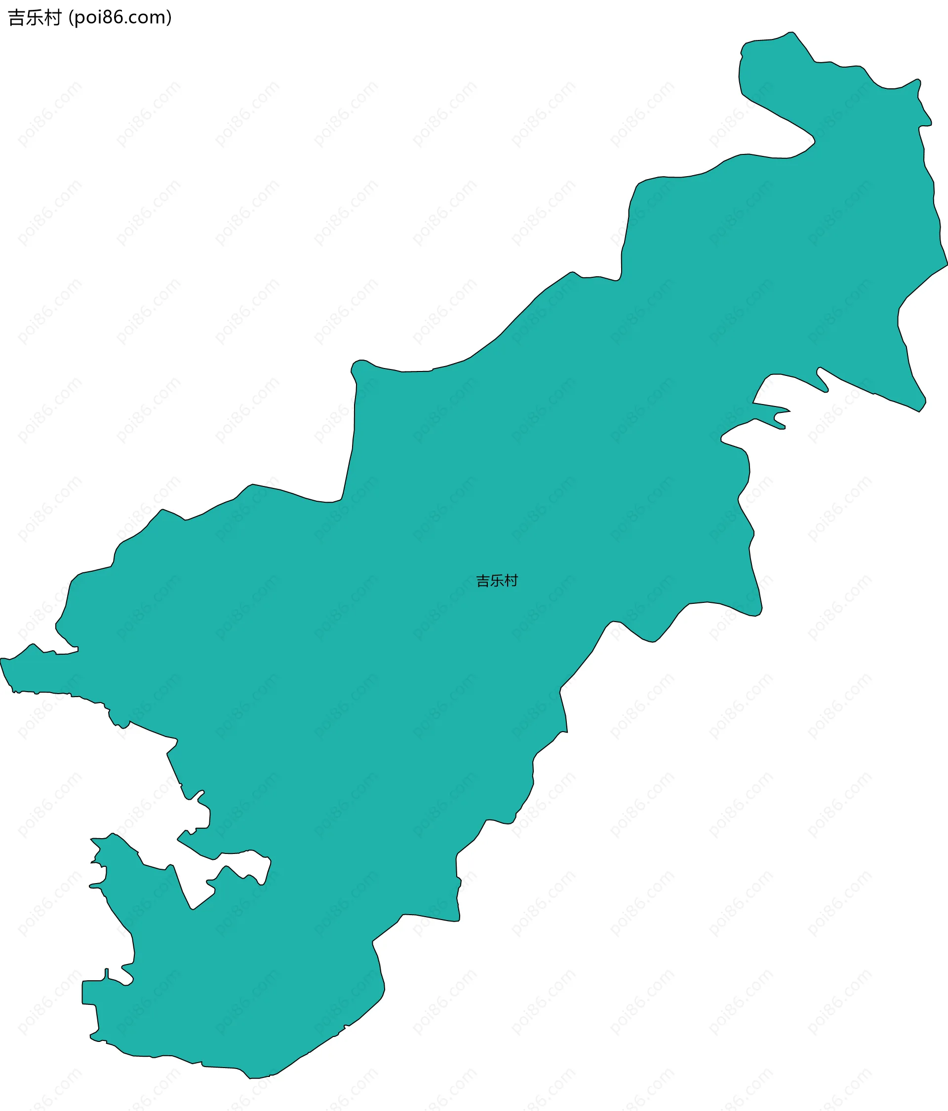 吉乐村边界地图