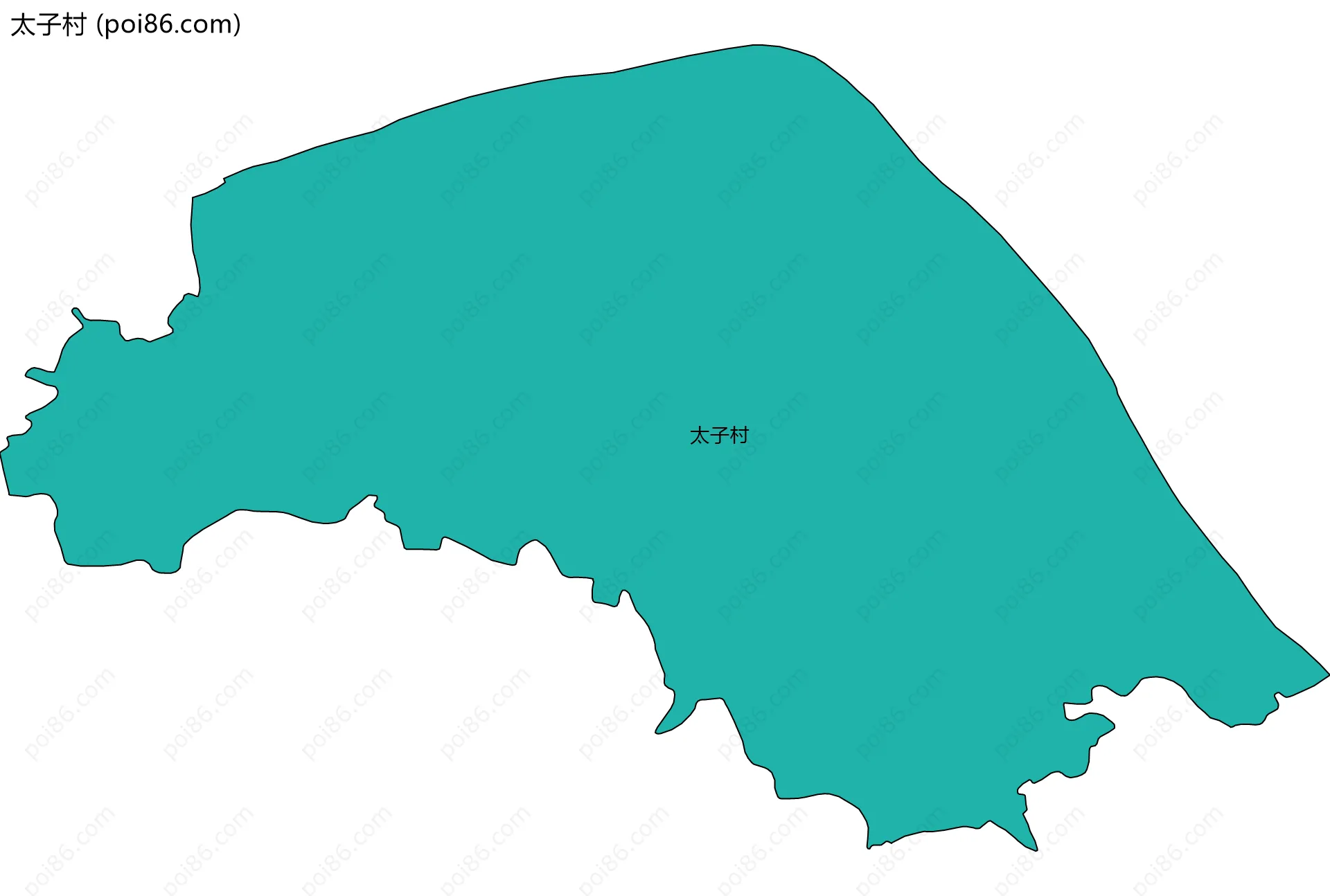 太子村边界地图