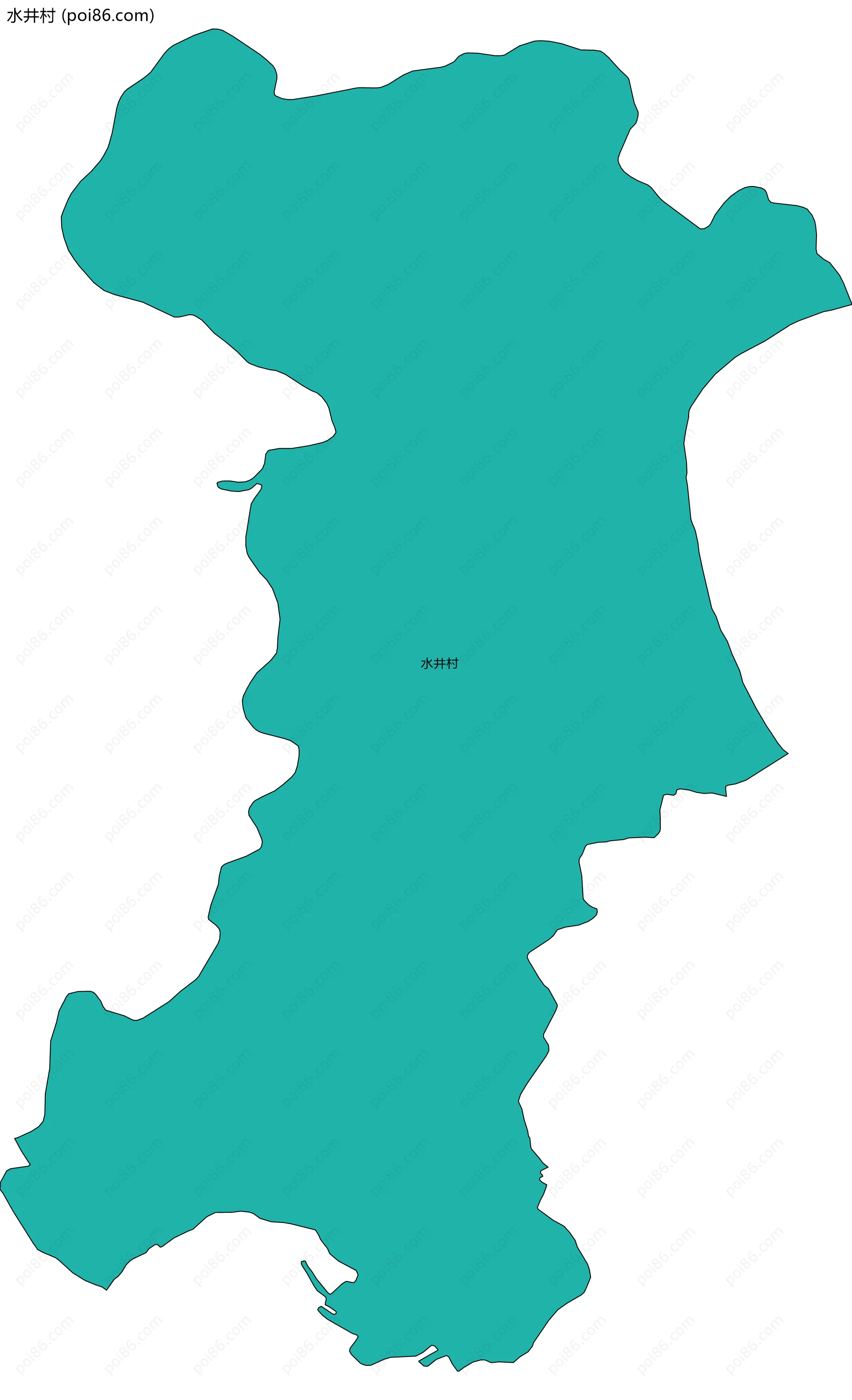 水井村边界地图