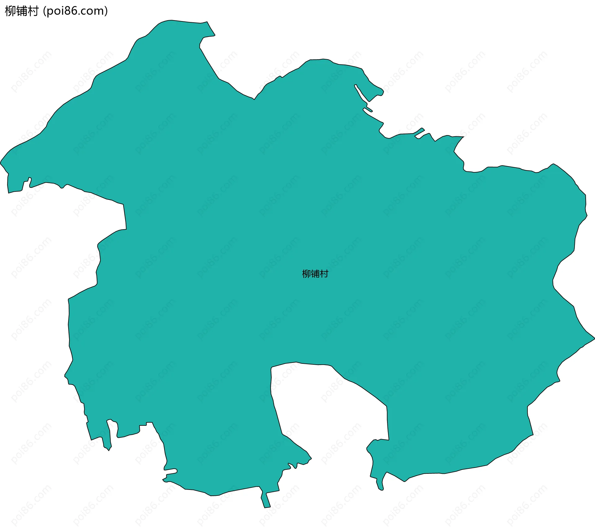 柳铺村边界地图