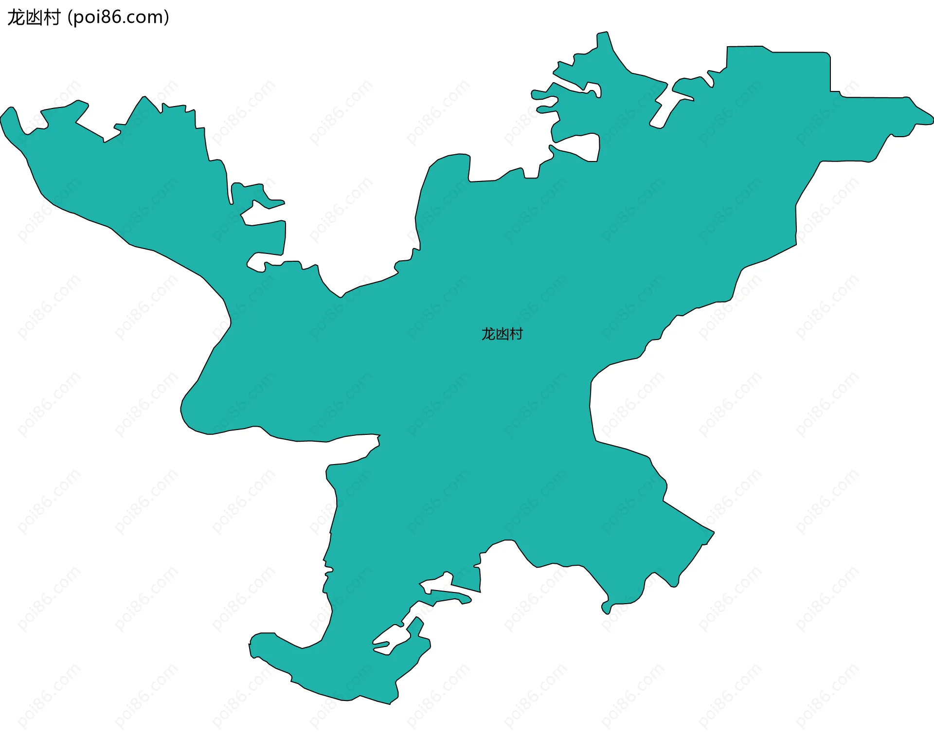 龙凼村边界地图