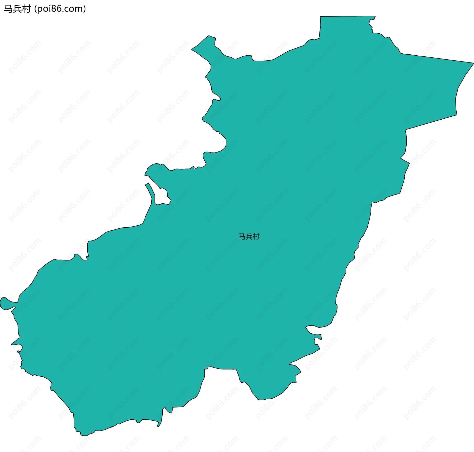 马兵村边界地图