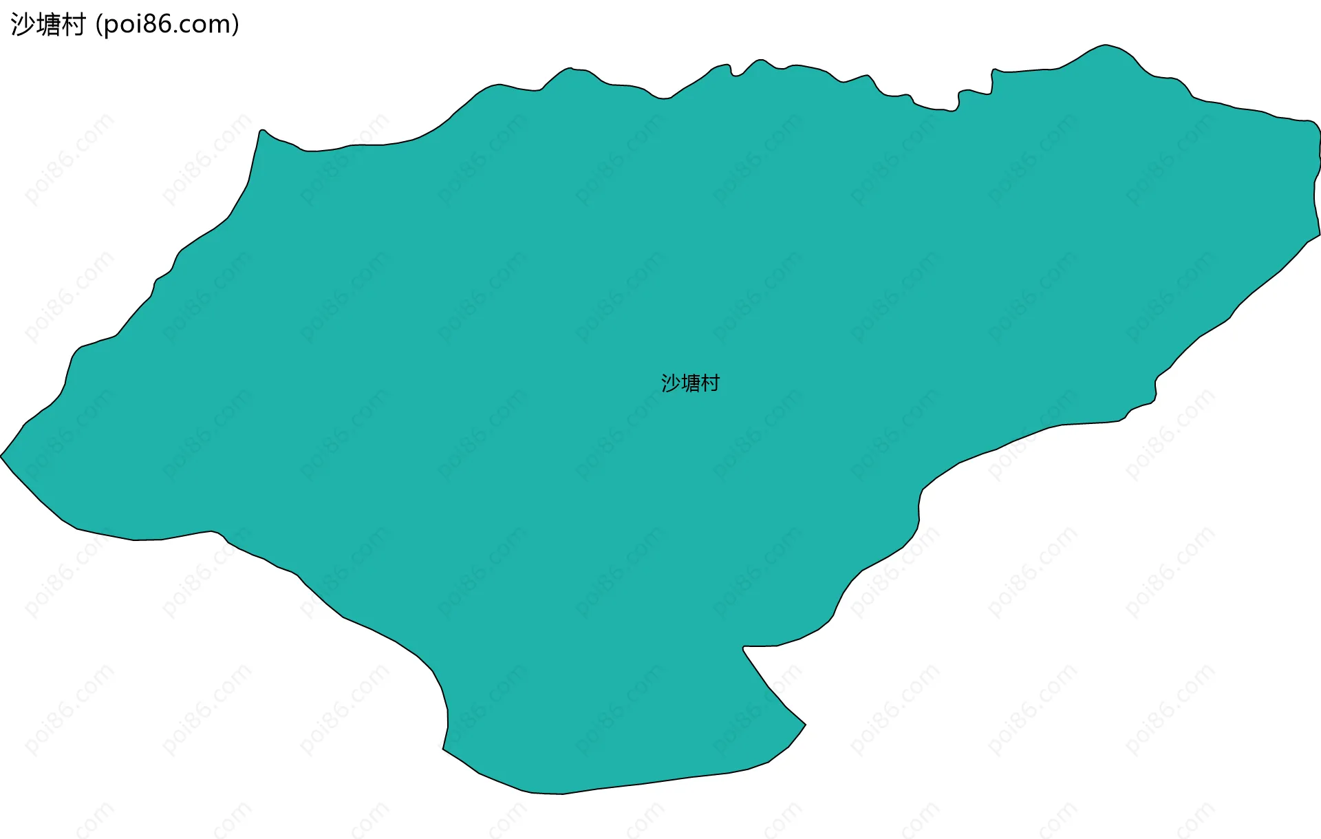 沙塘村边界地图