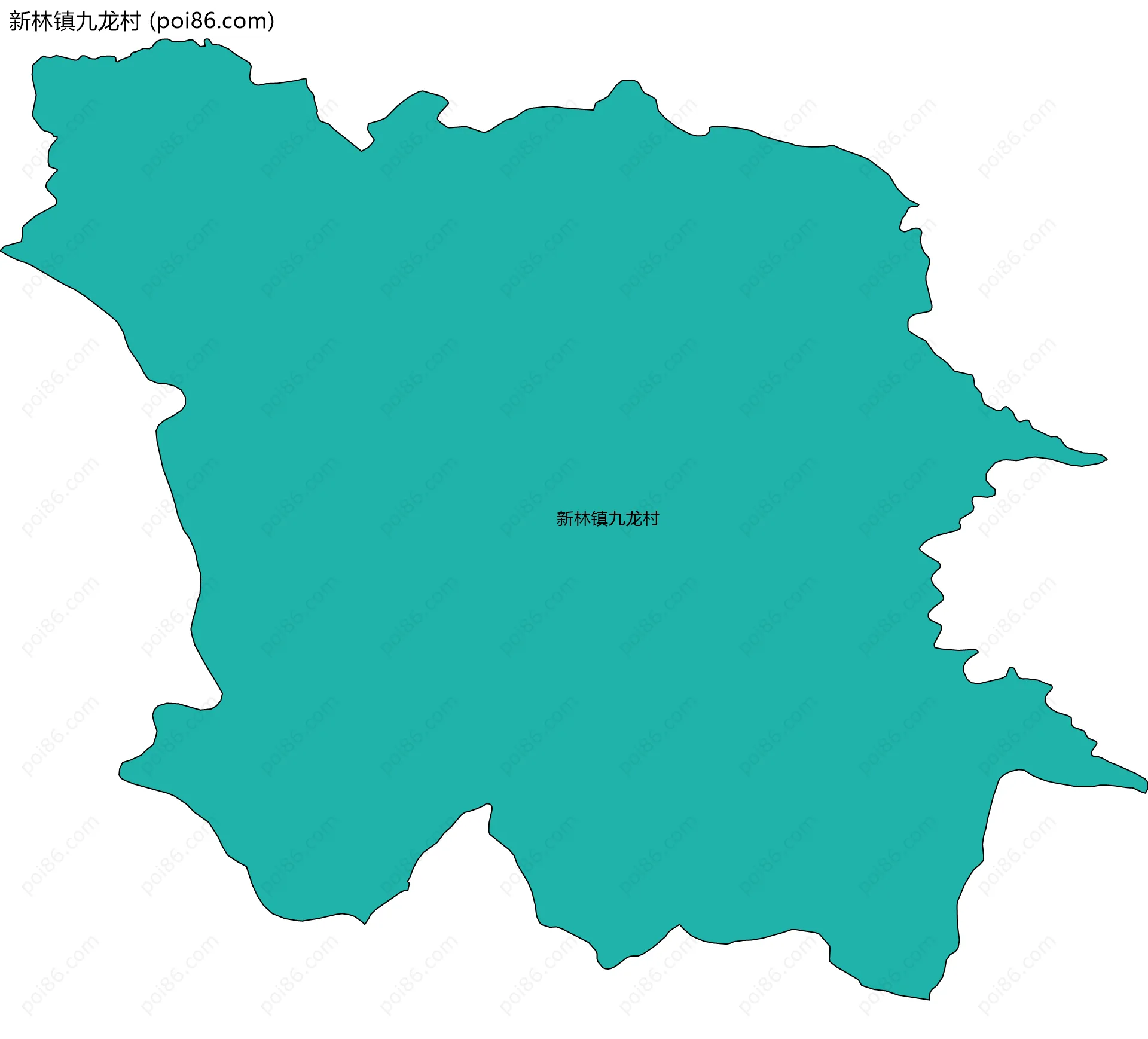 新林镇九龙村边界地图