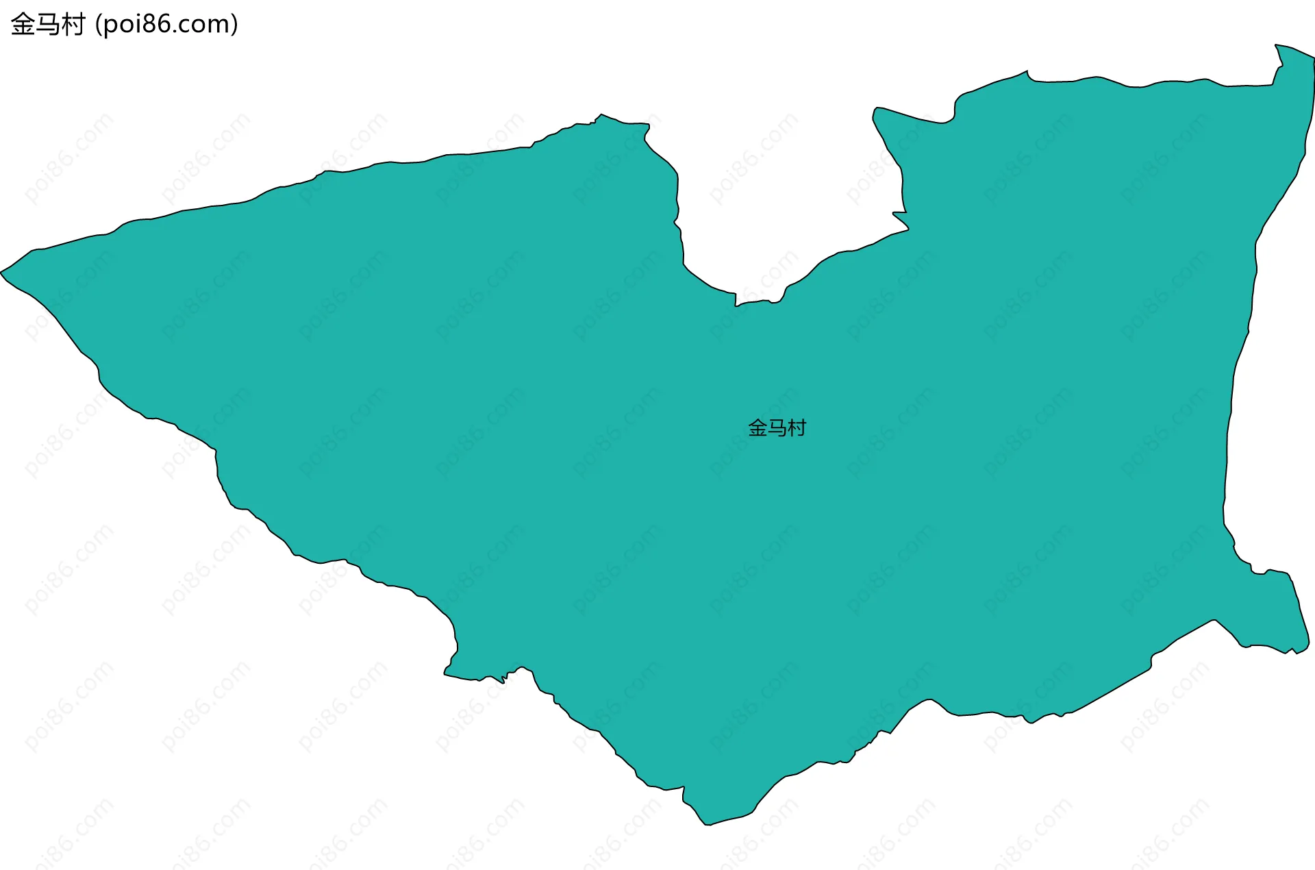 金马村边界地图