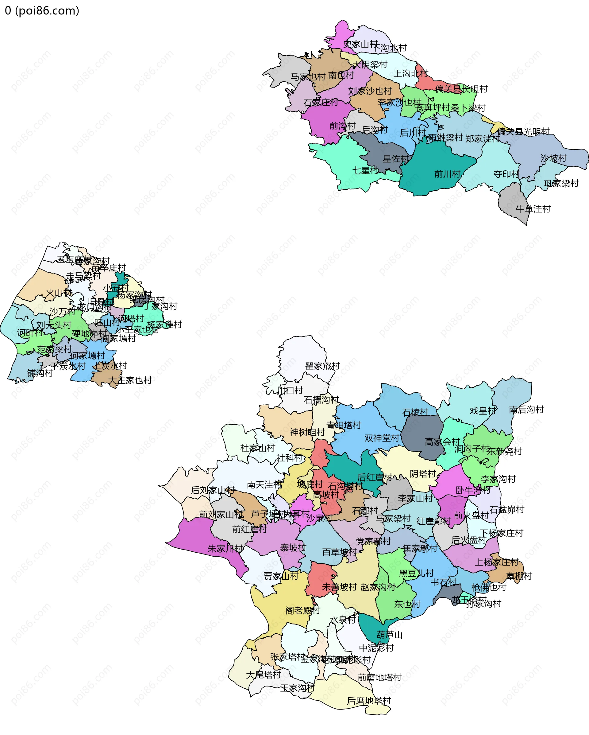 0边界地图(五级行政区划)