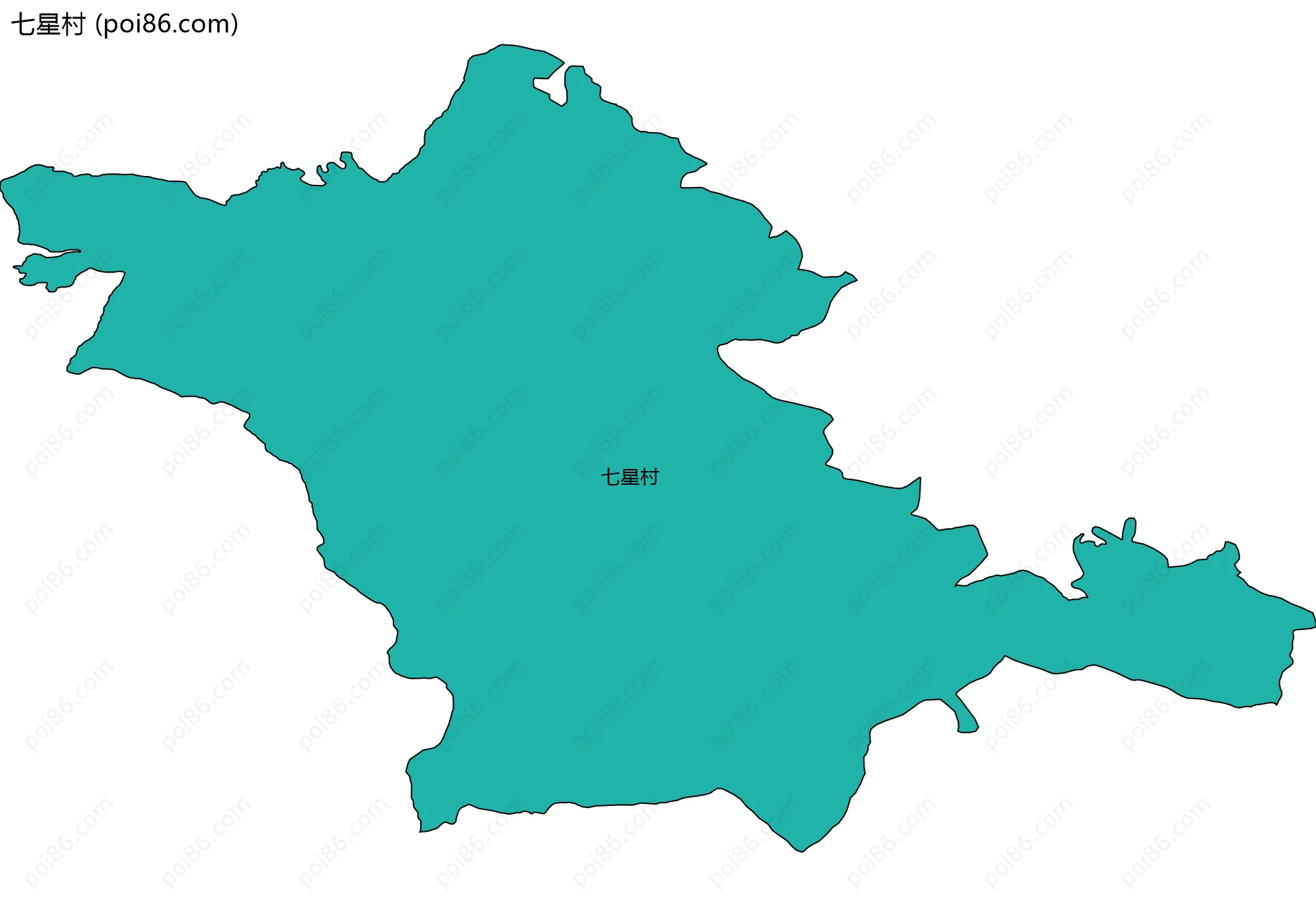 七星村边界地图