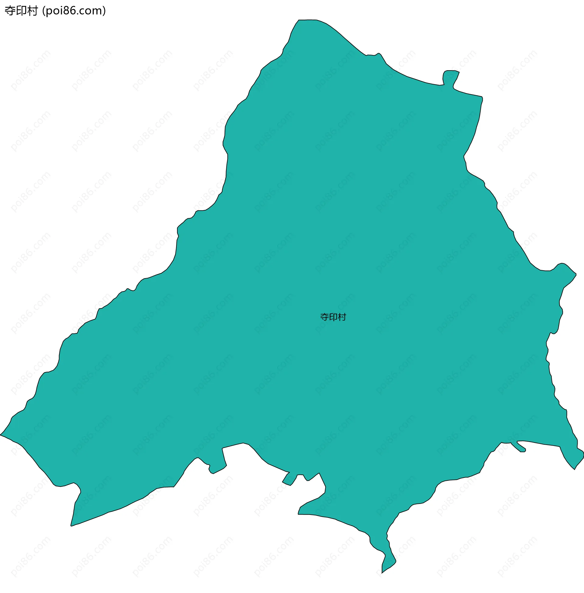 夺印村边界地图