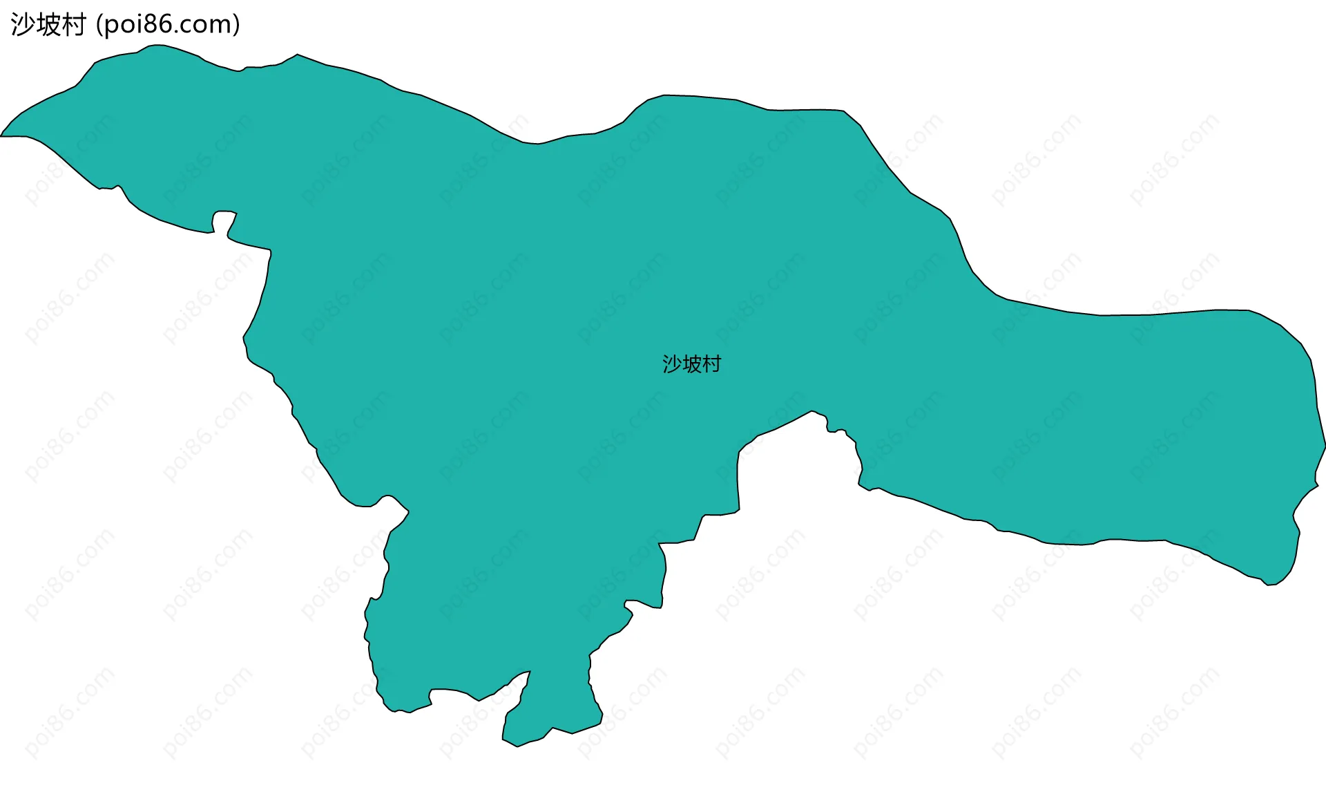 沙坡村边界地图