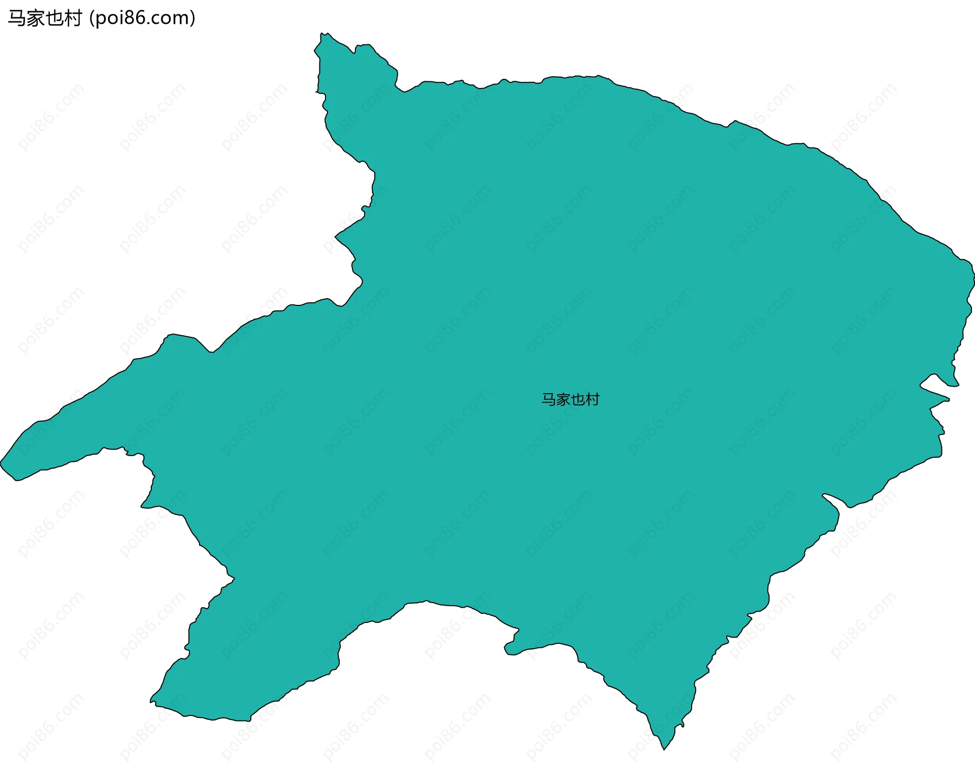 马家也村边界地图