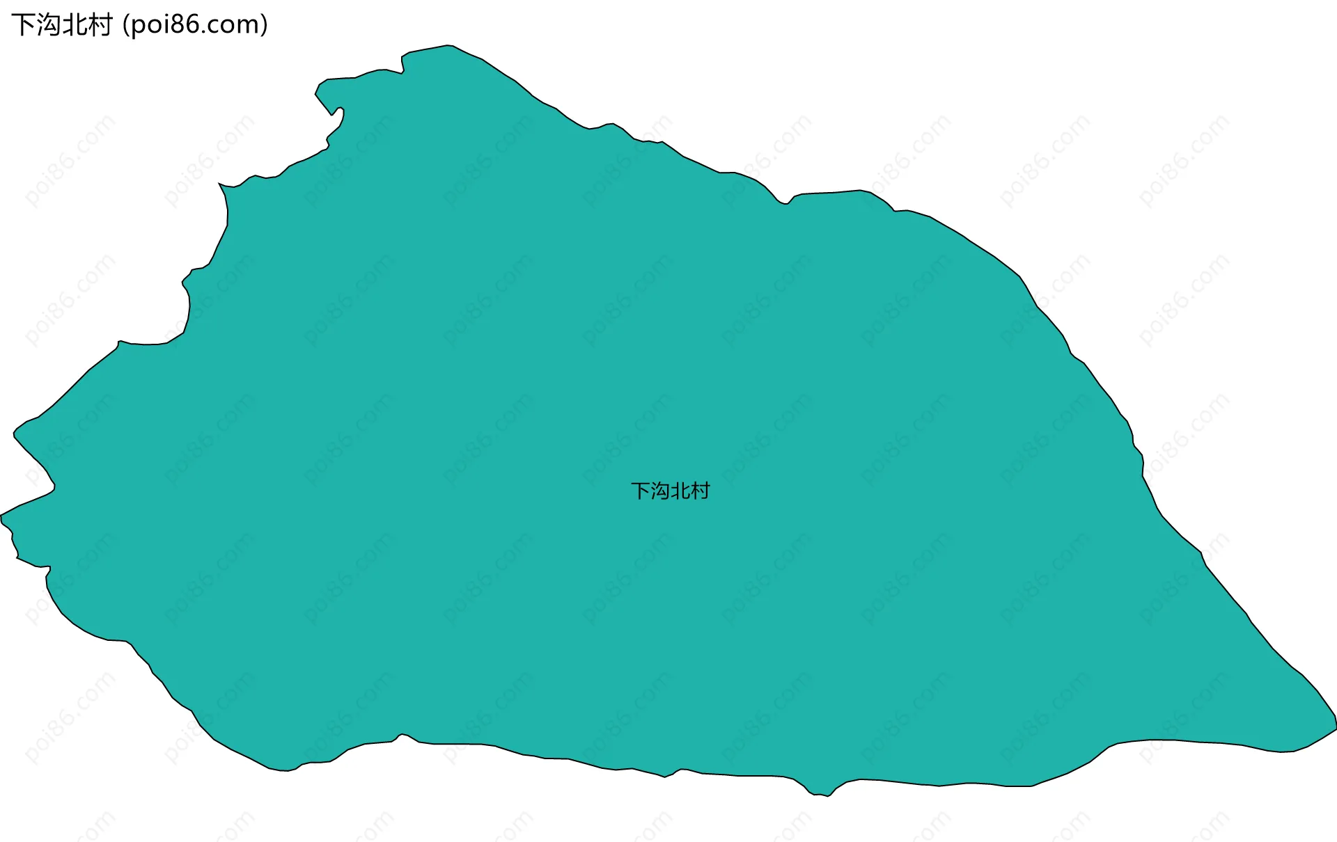 下沟北村边界地图