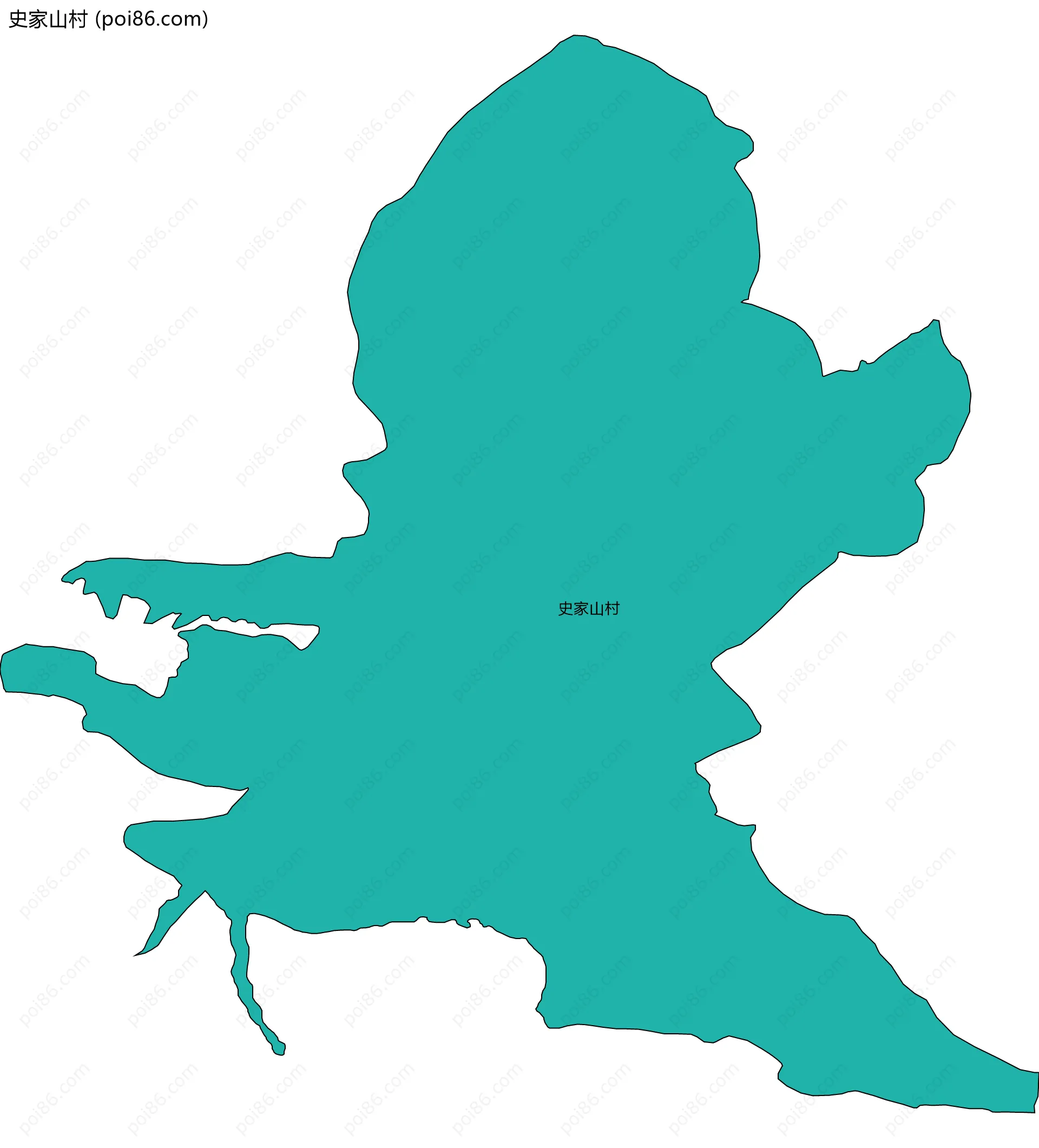 史家山村边界地图