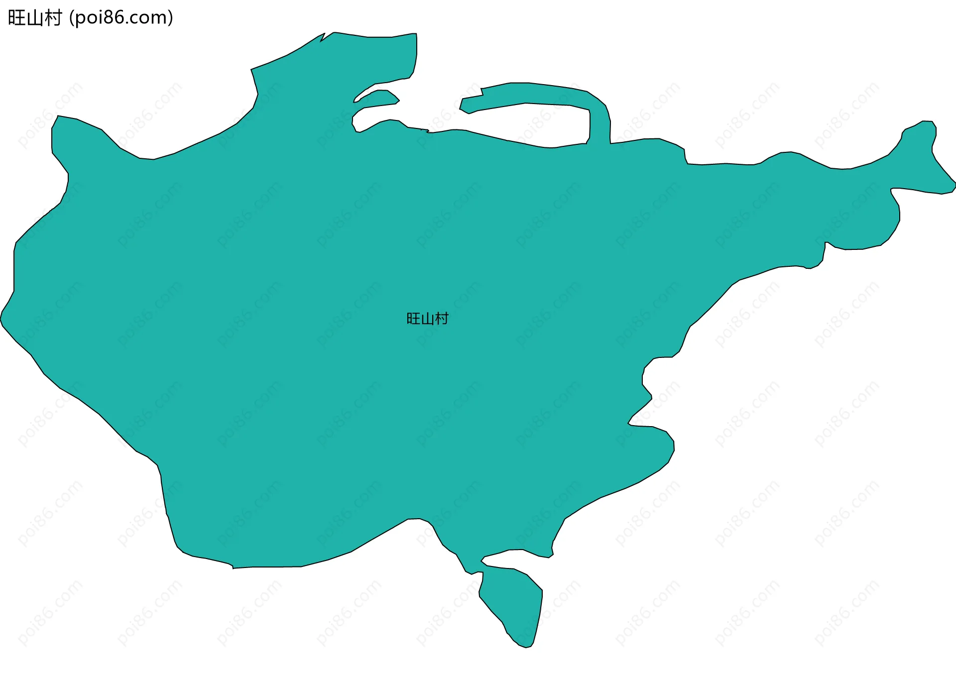旺山村边界地图