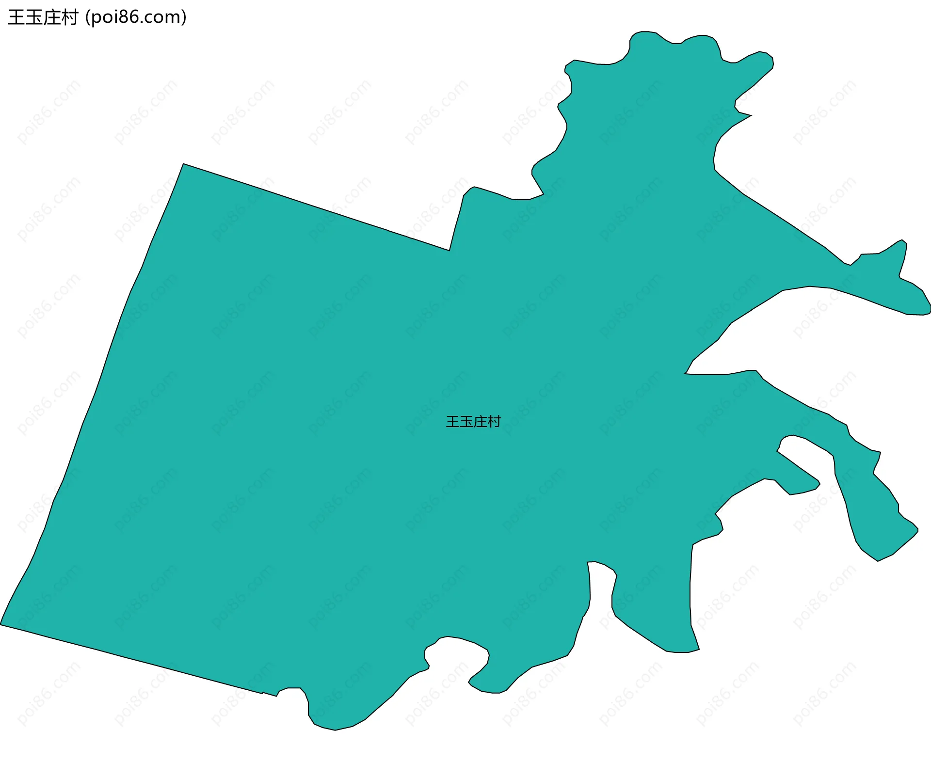 王玉庄村边界地图