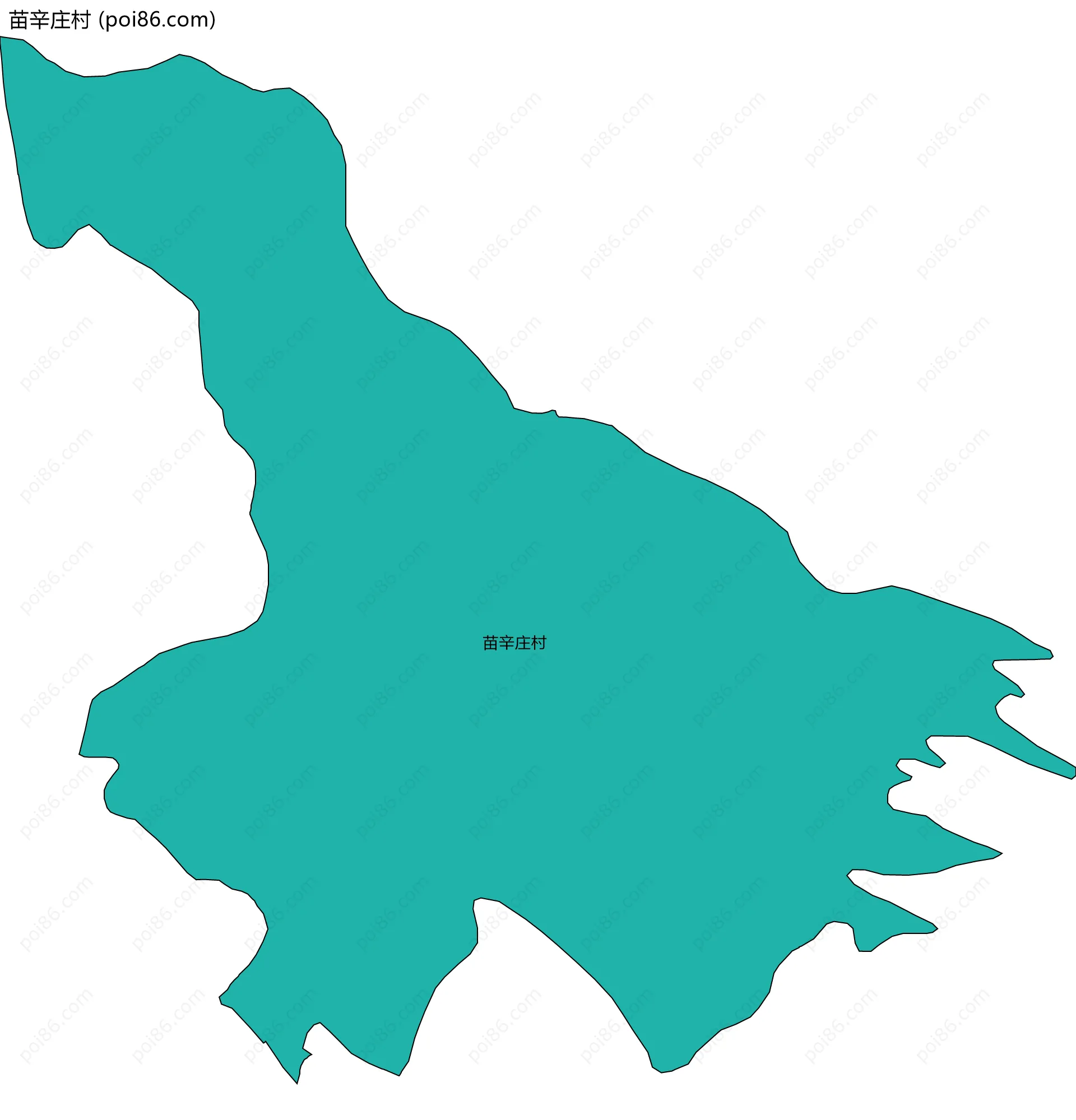 苗辛庄村边界地图