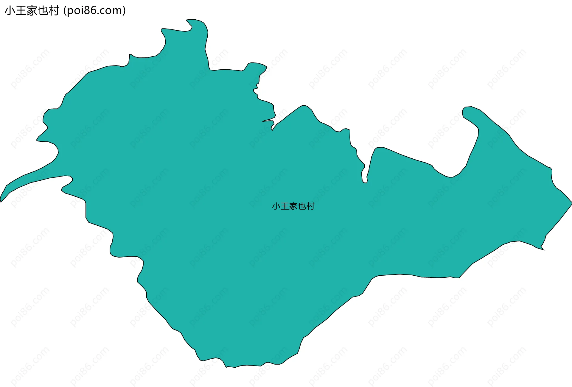 小王家也村边界地图