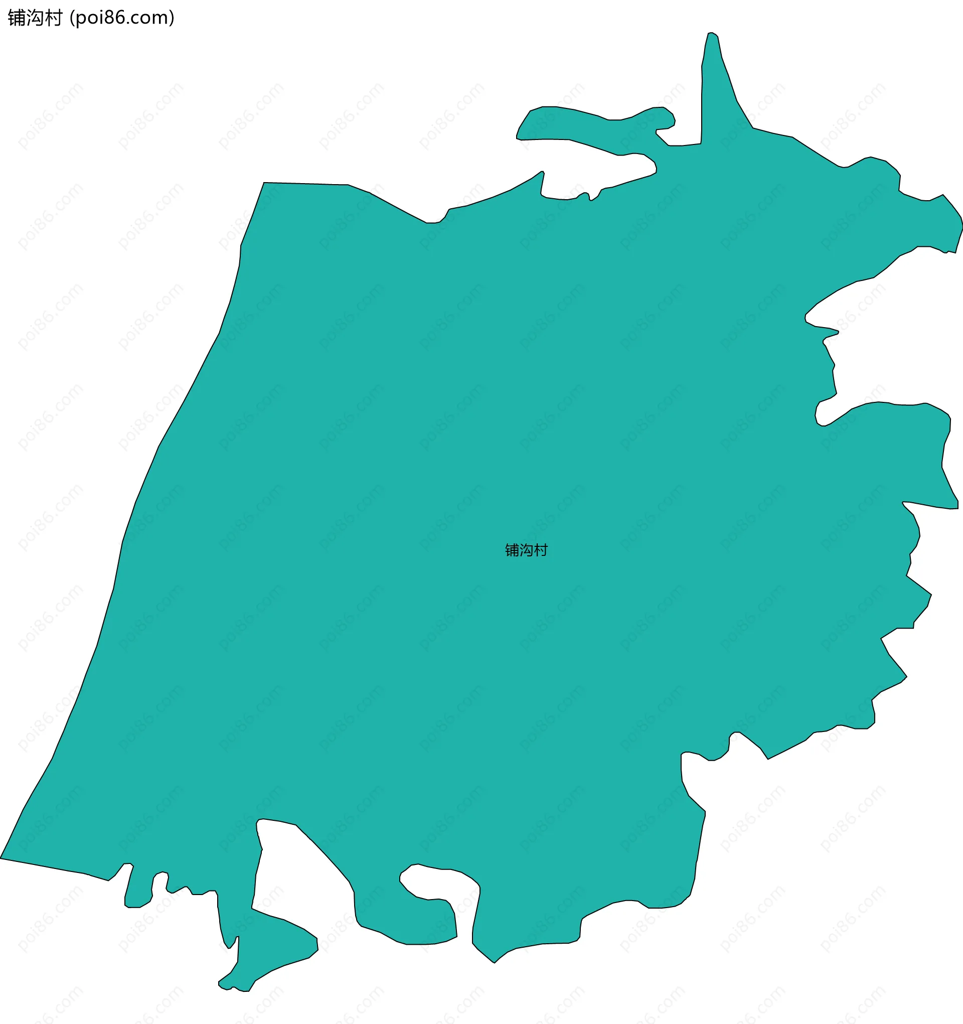 铺沟村边界地图