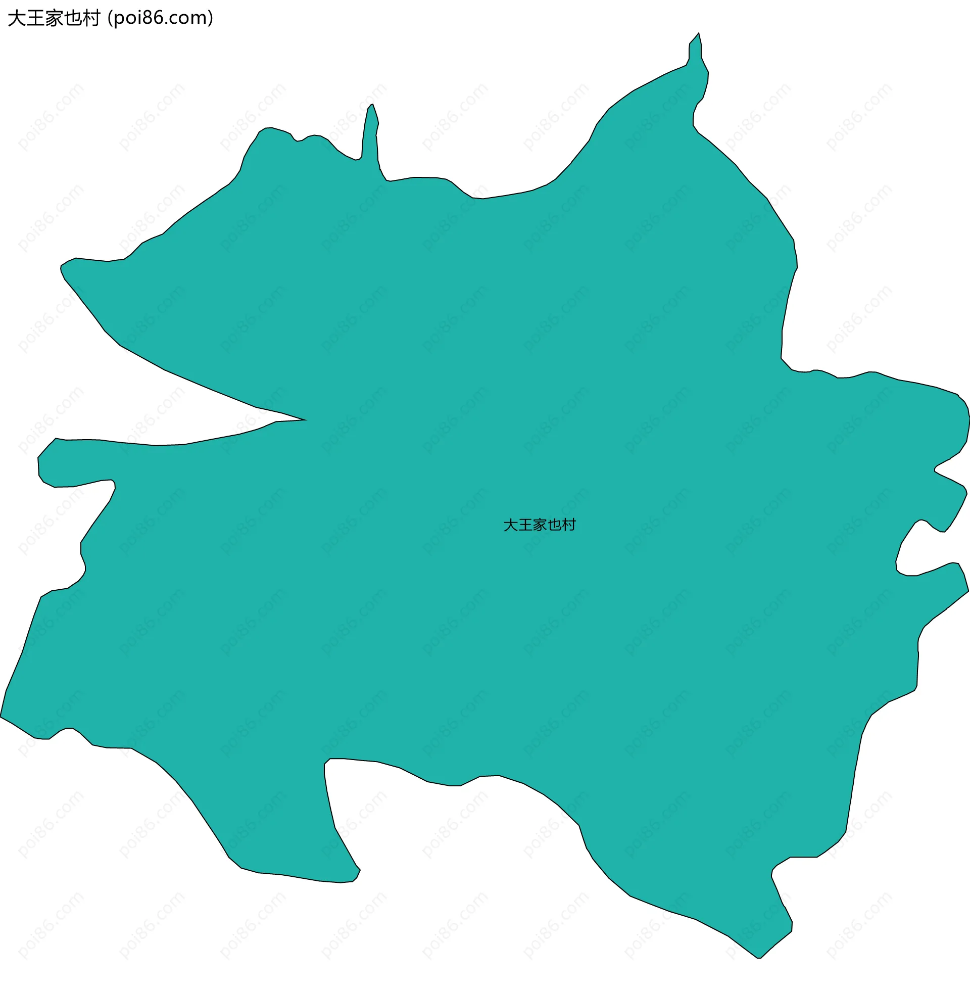 大王家也村边界地图