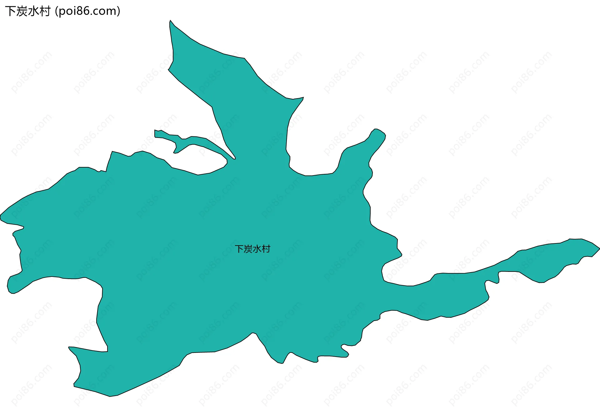 下炭水村边界地图