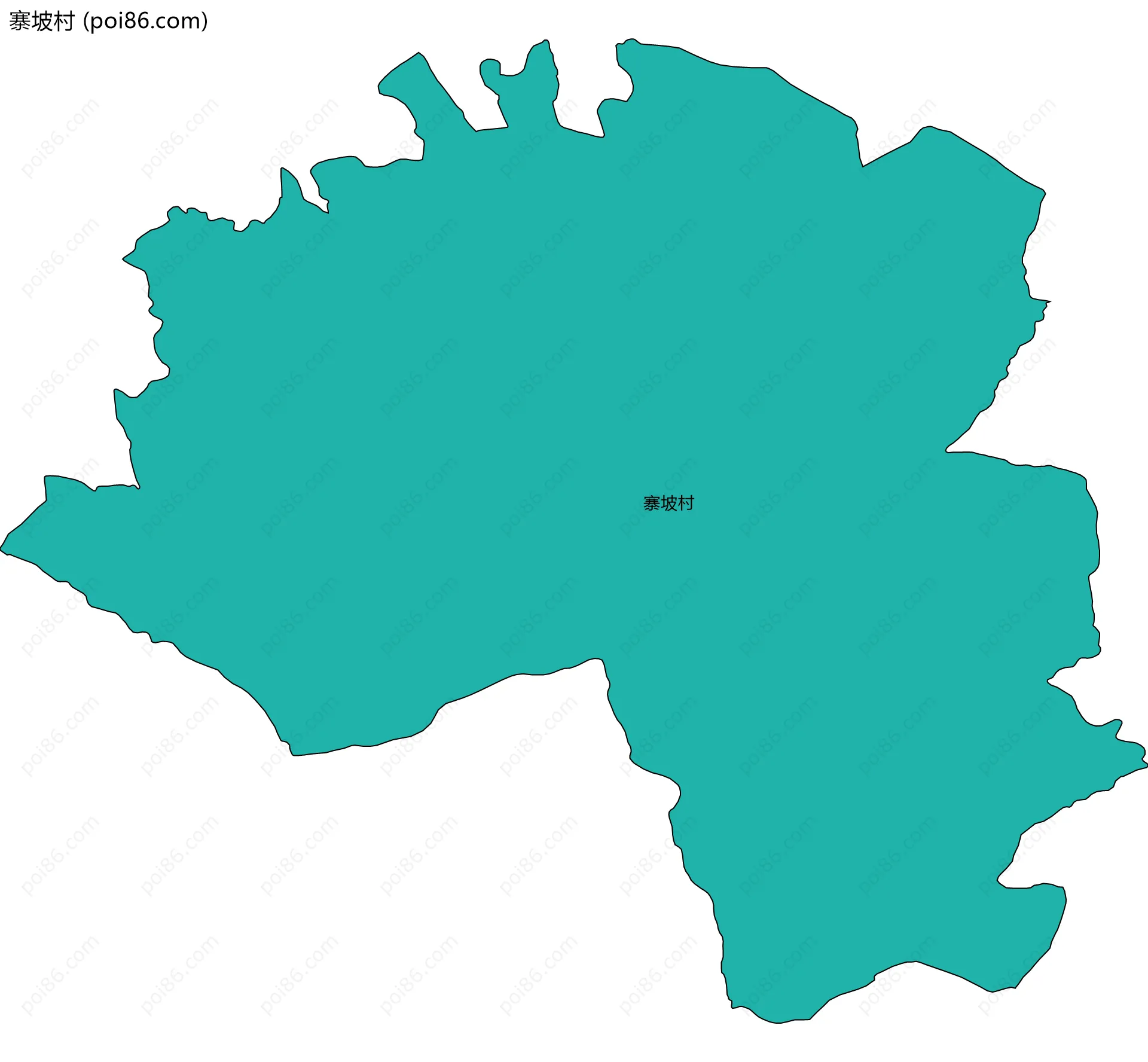 寨坡村边界地图