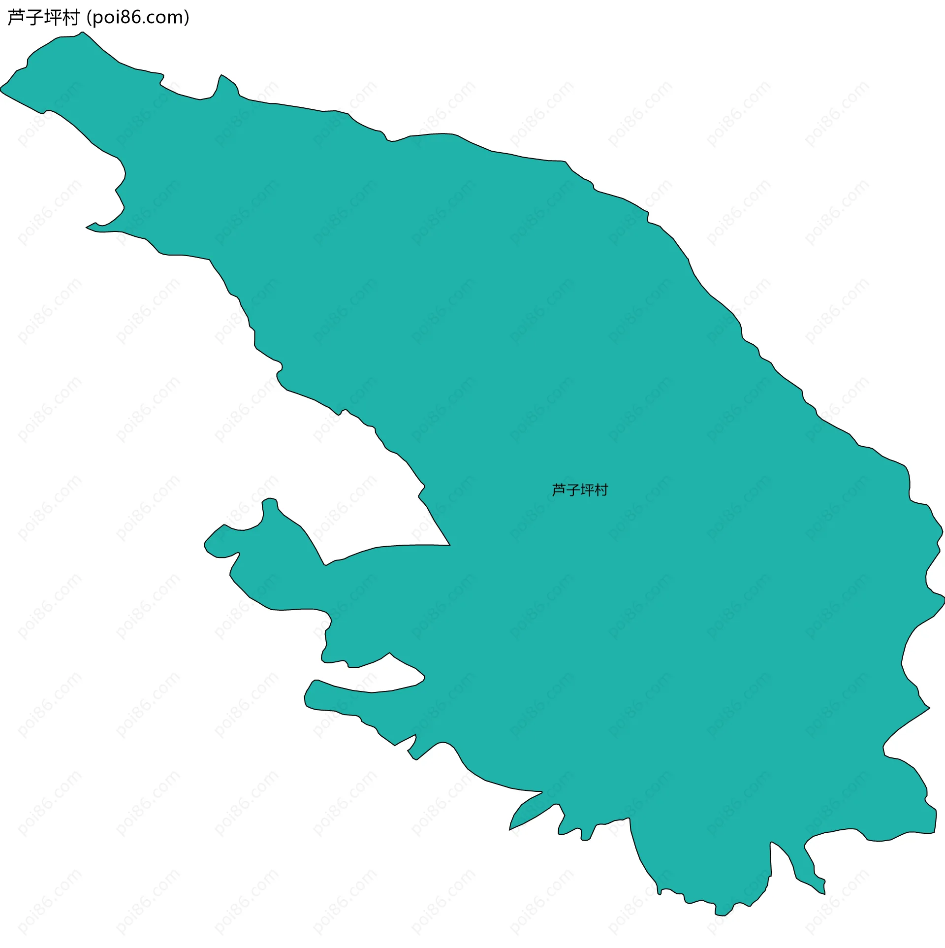 芦子坪村边界地图