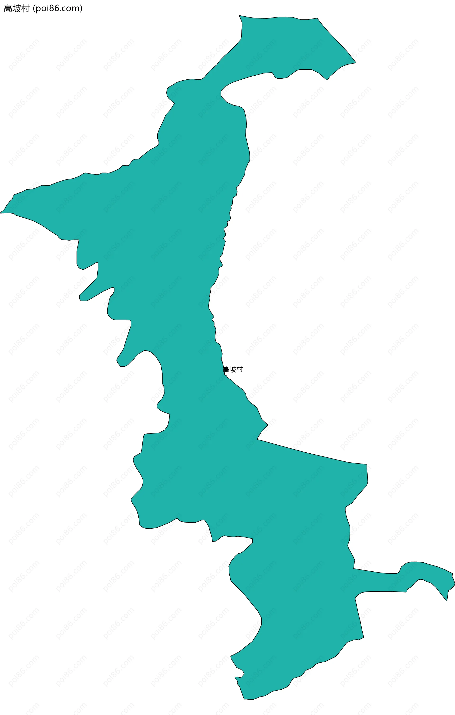 高坡村边界地图