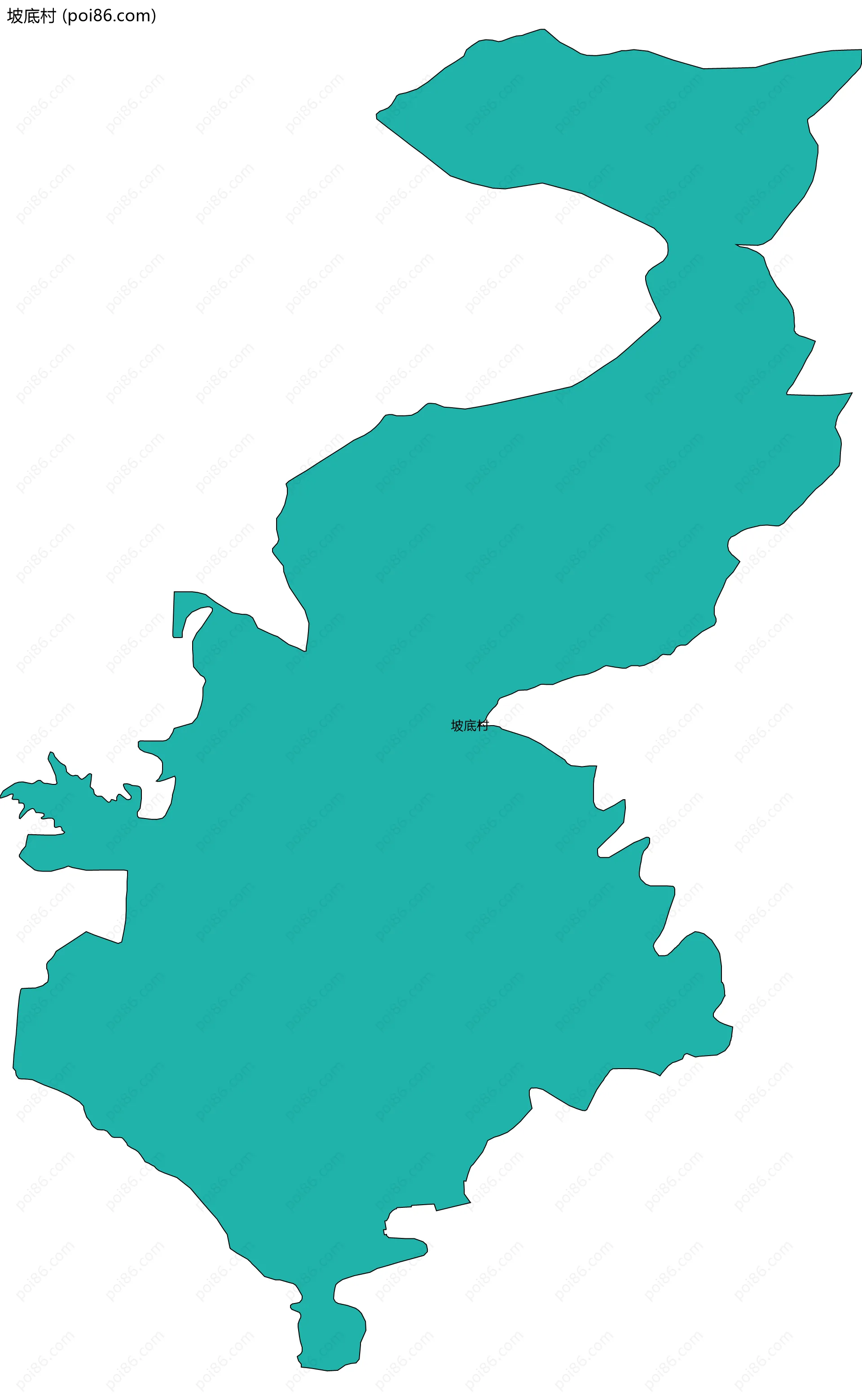 坡底村边界地图