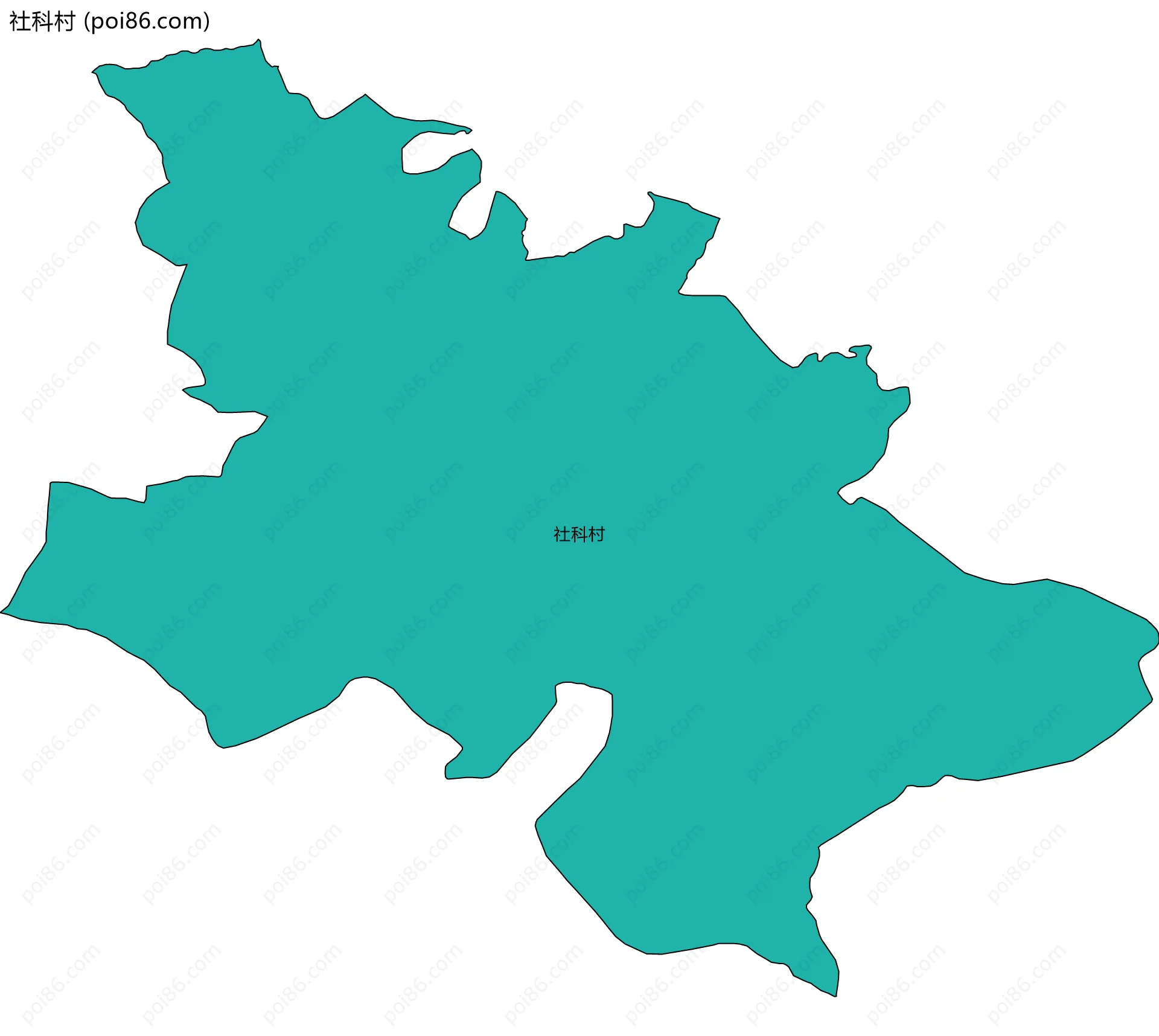 社科村边界地图