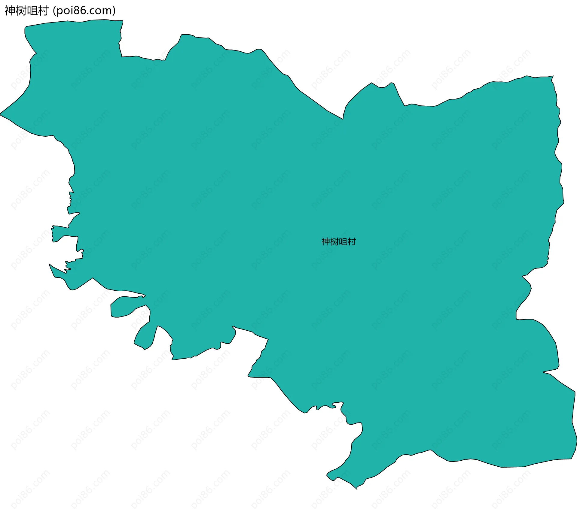 神树咀村边界地图