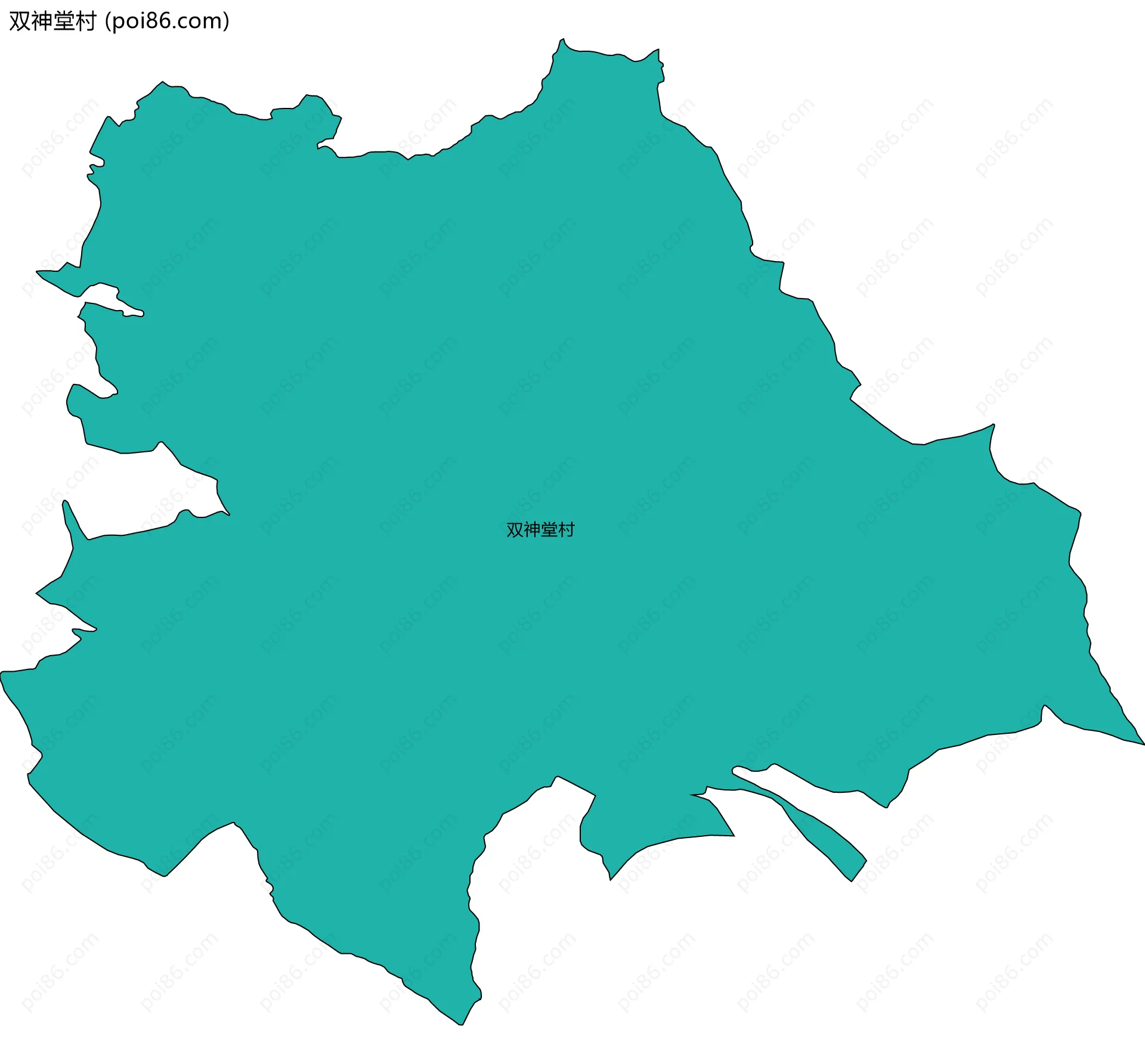双神堂村边界地图