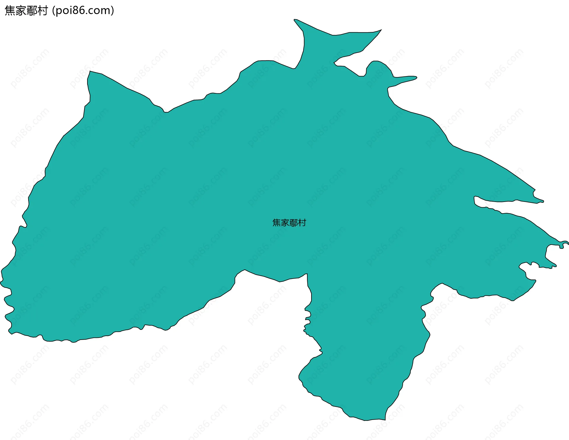 焦家鄢村边界地图