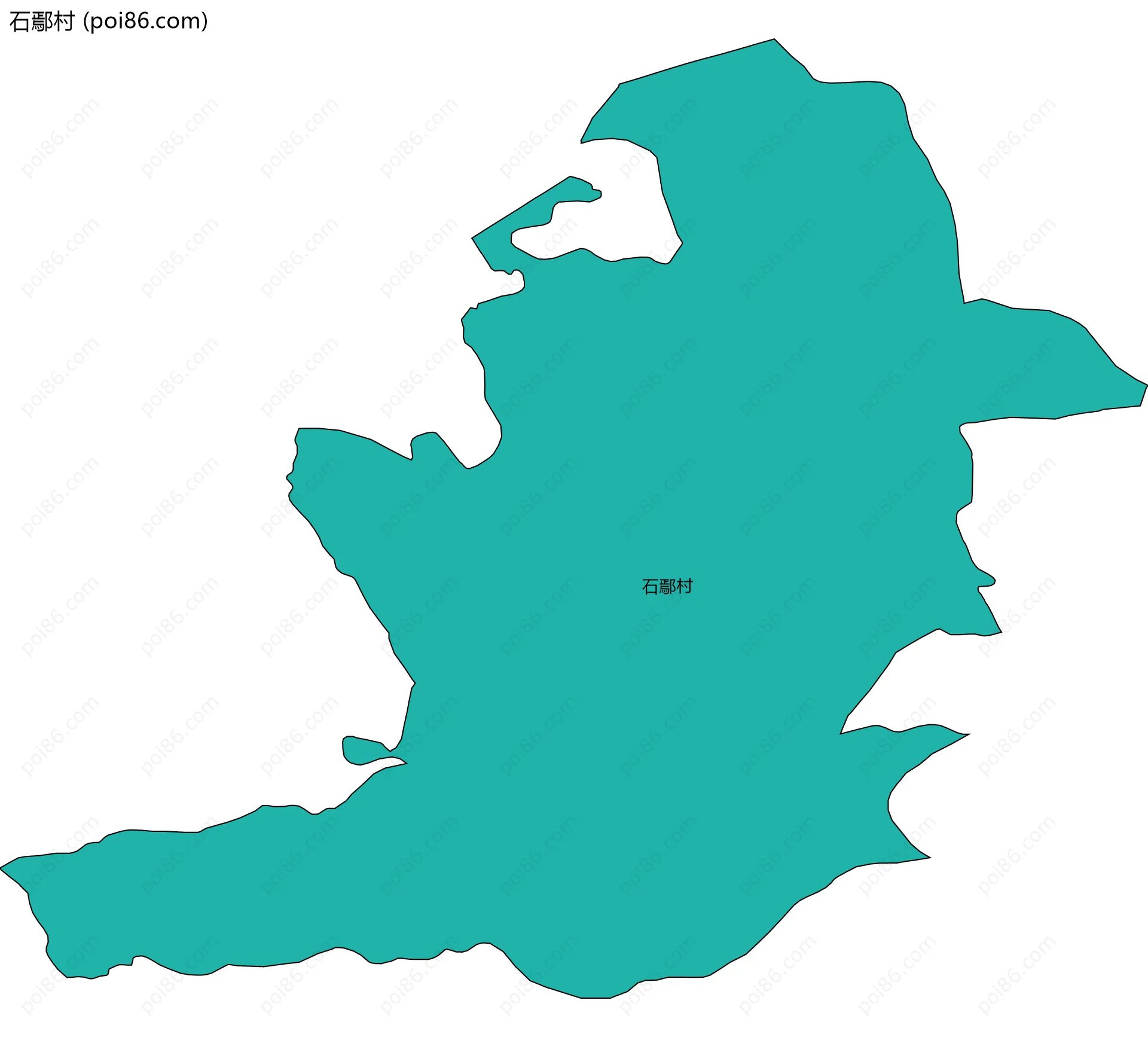 石鄢村边界地图