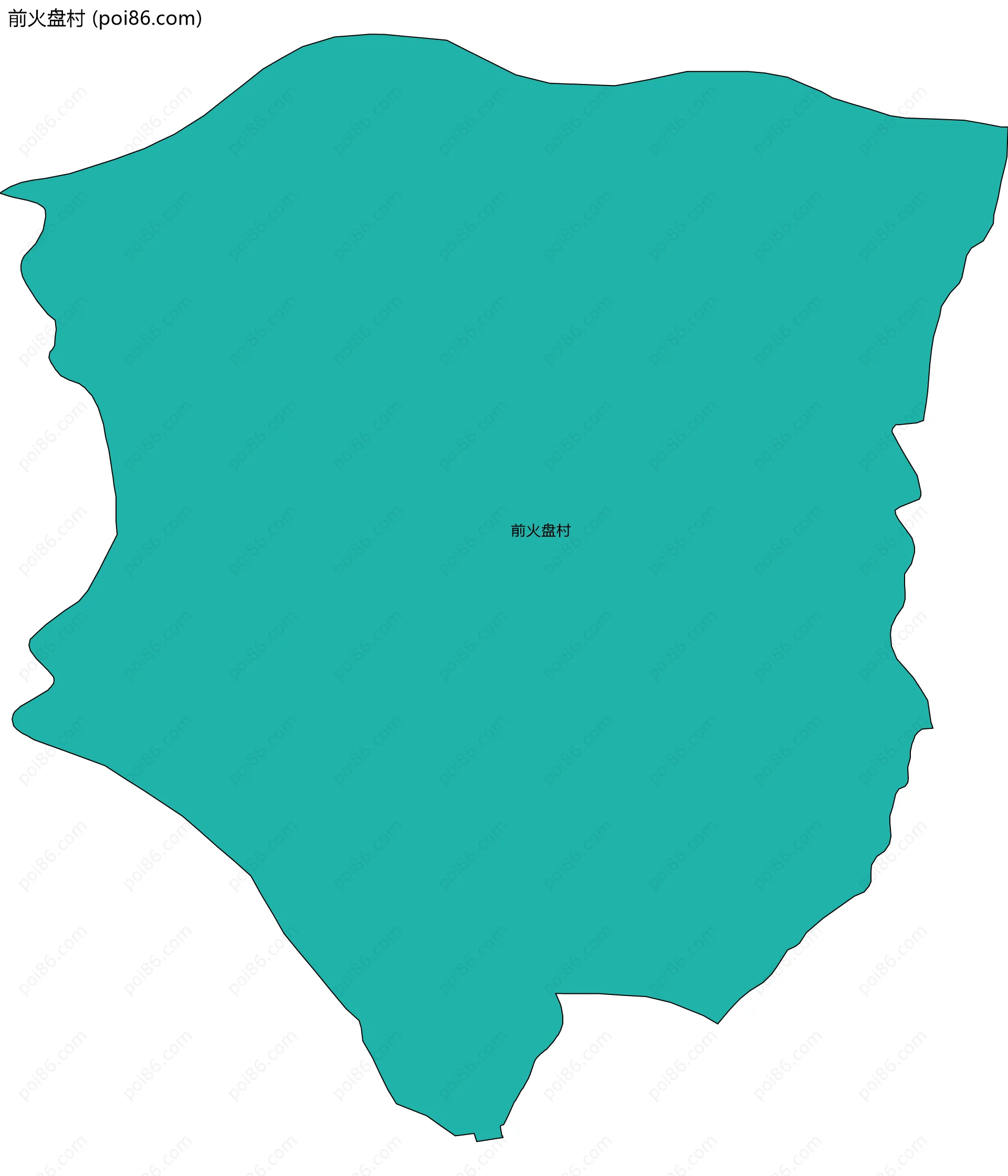 前火盘村边界地图