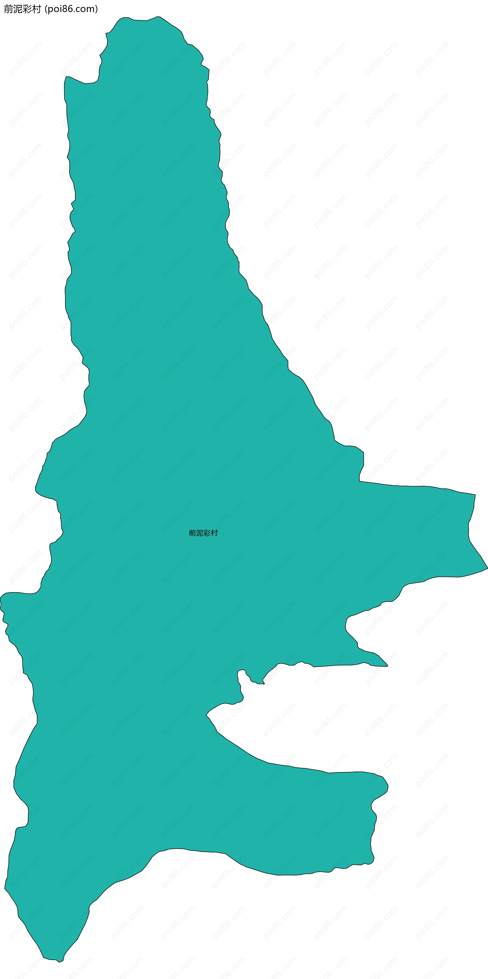 前泥彩村边界地图