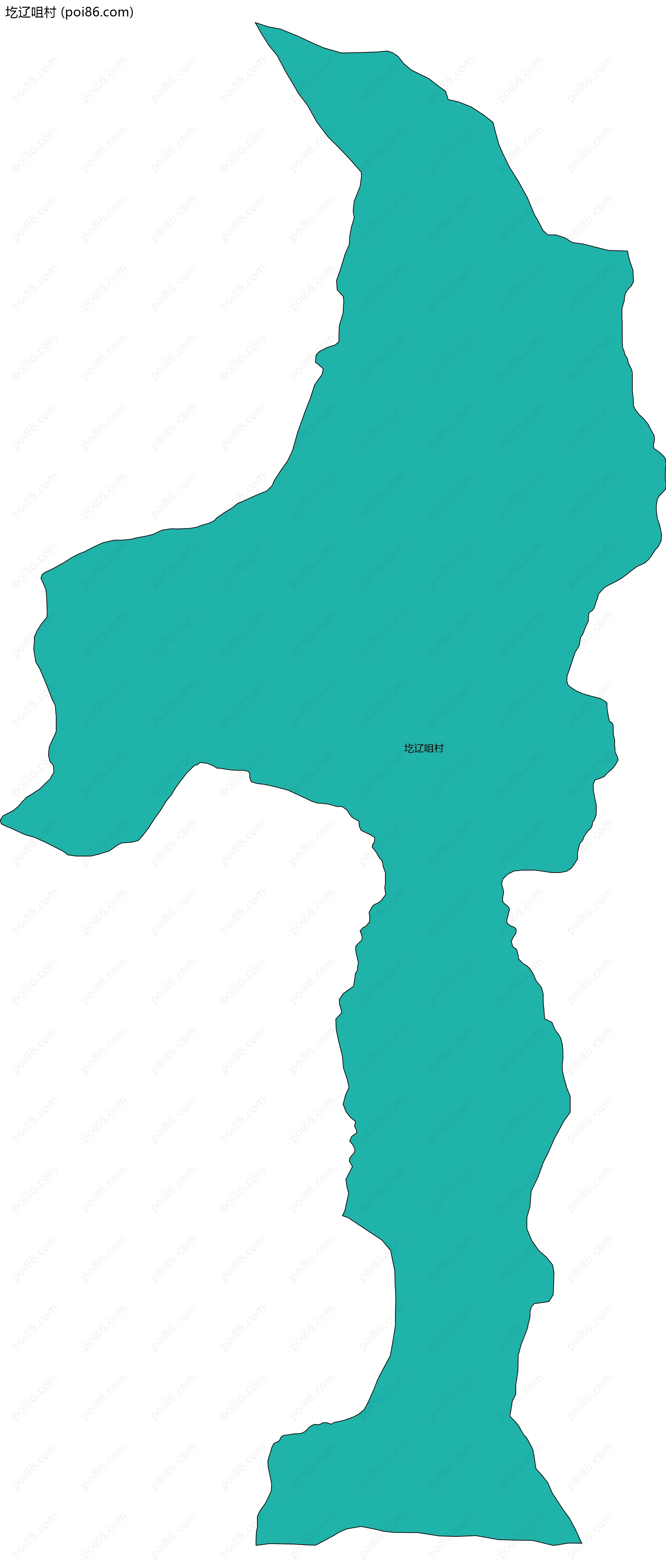 圪辽咀村边界地图