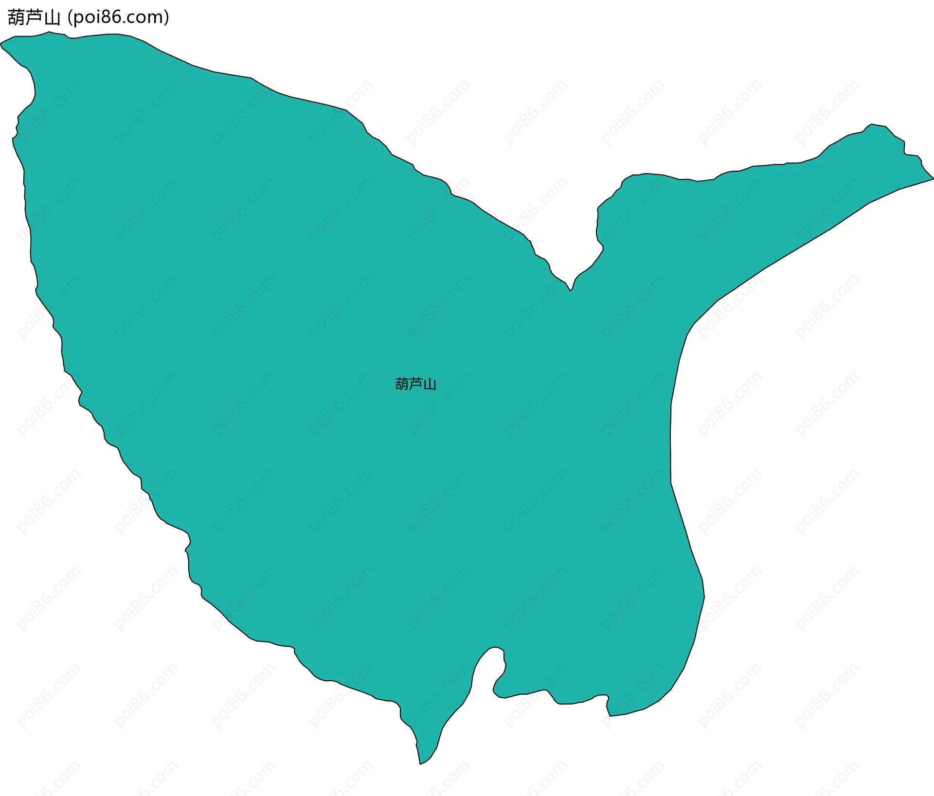 葫芦山边界地图