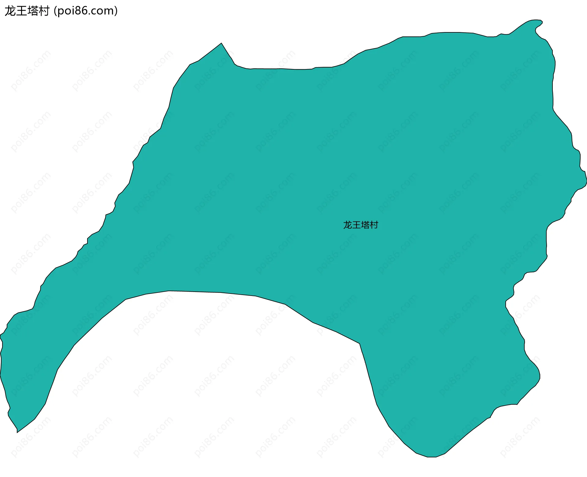 龙王塔村边界地图