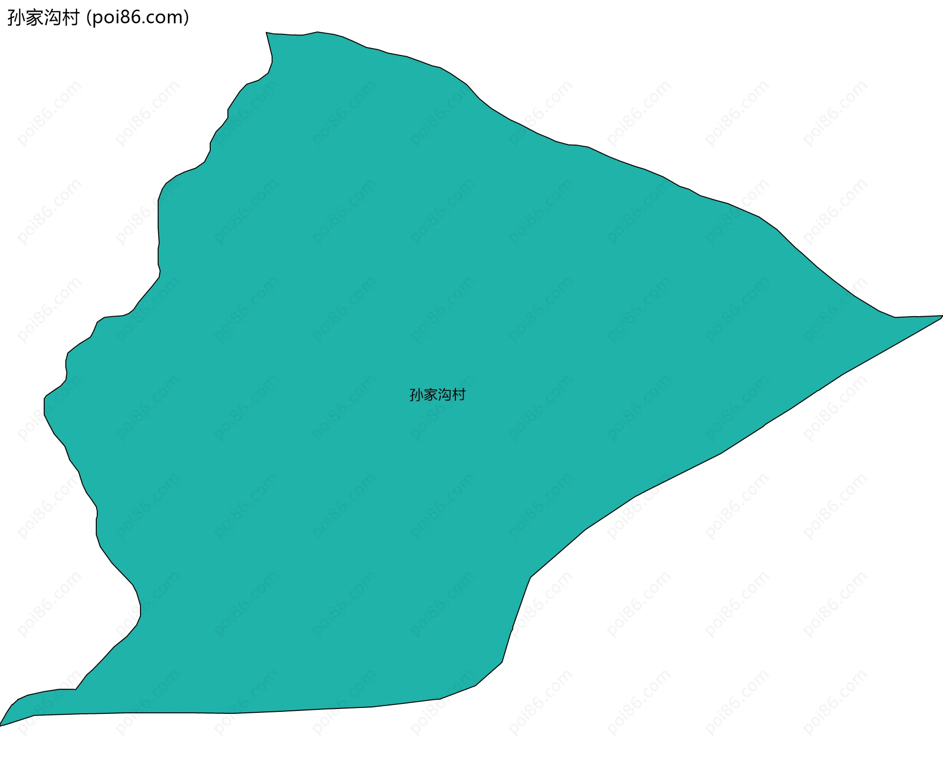 孙家沟村边界地图