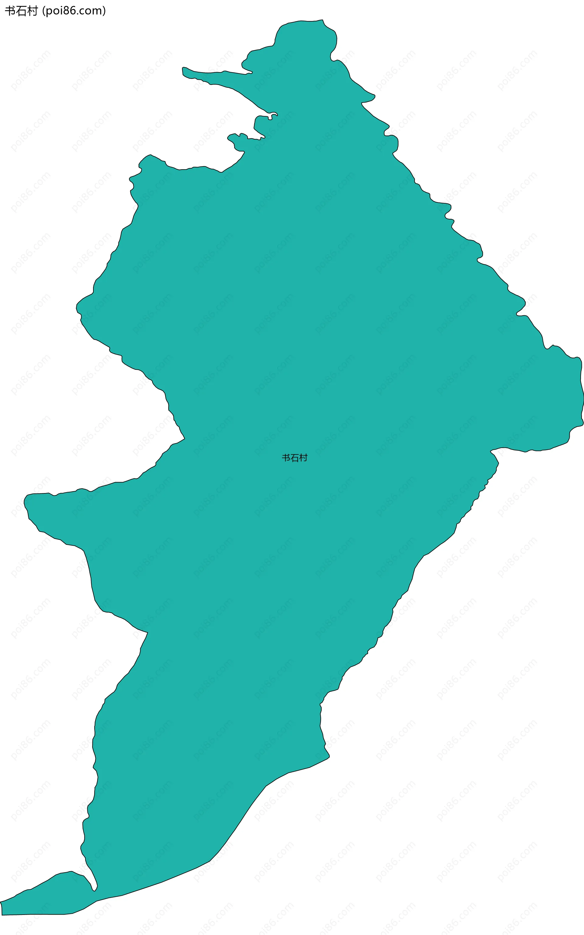 书石村边界地图