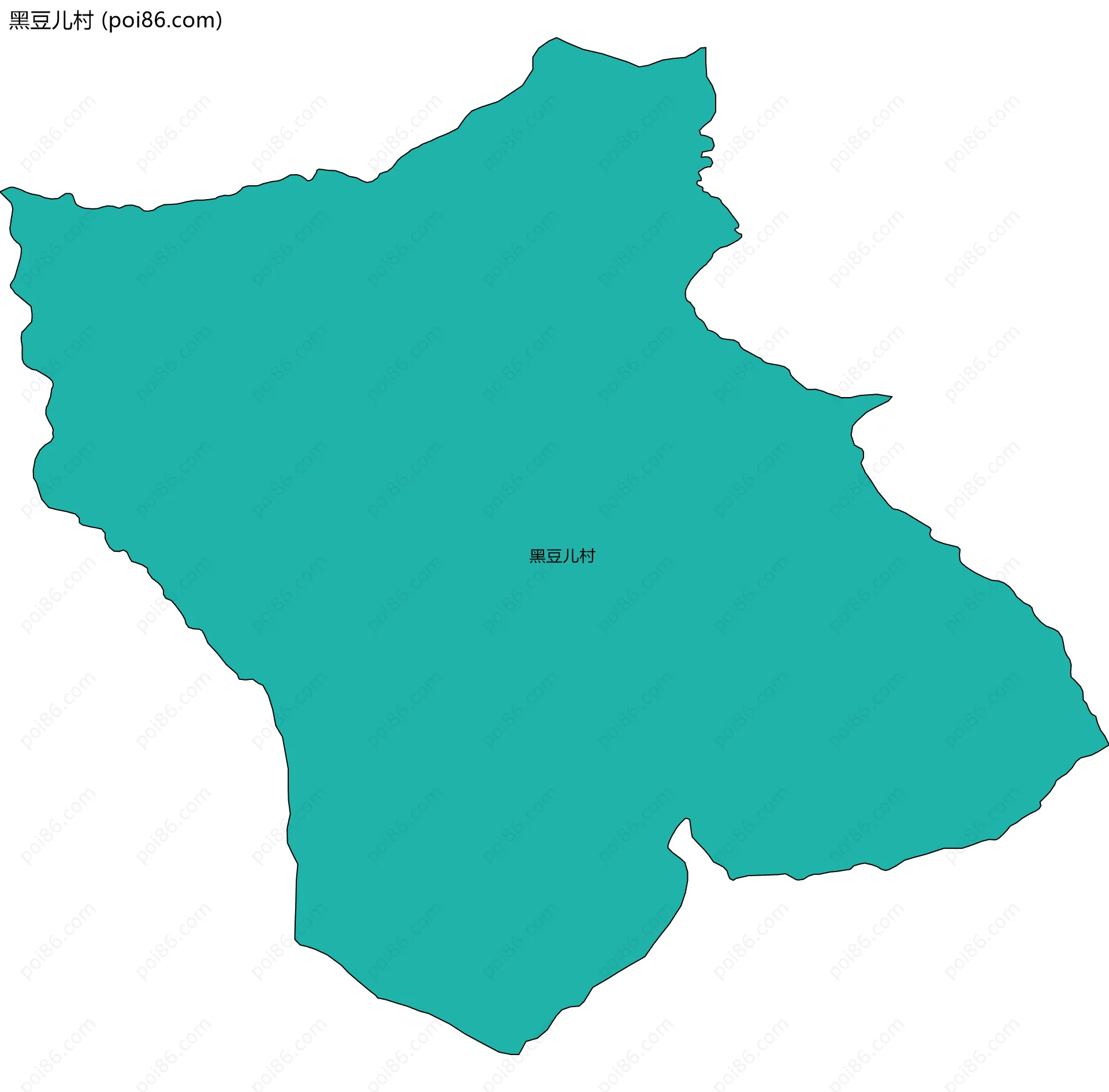 黑豆儿村边界地图