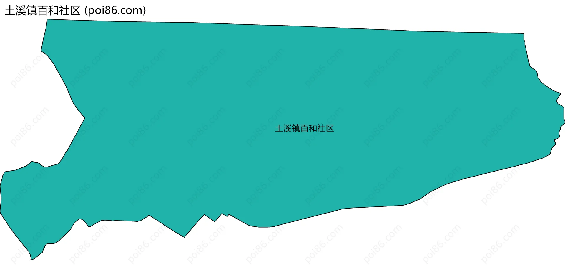 土溪镇百和社区边界地图