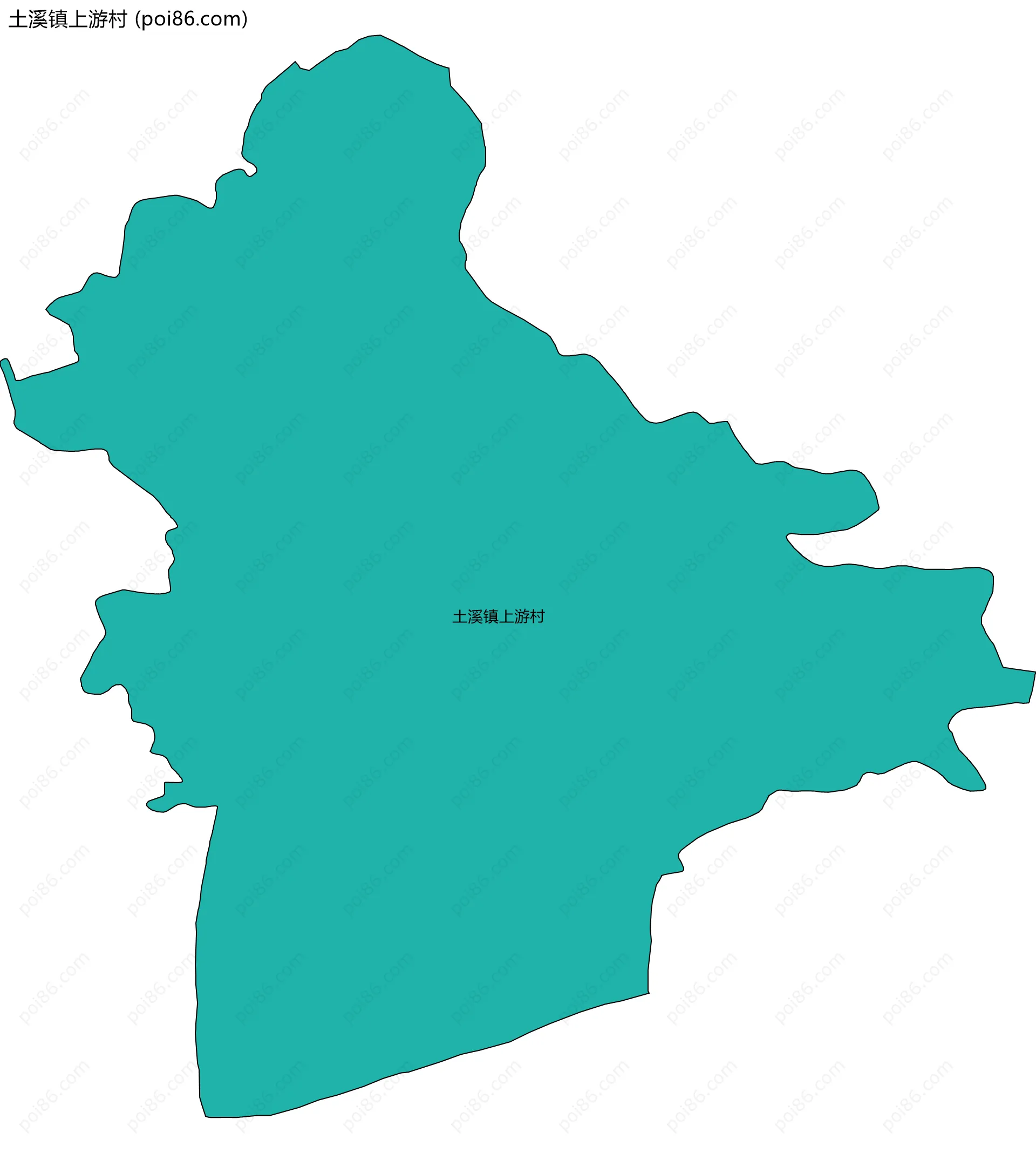 土溪镇上游村边界地图