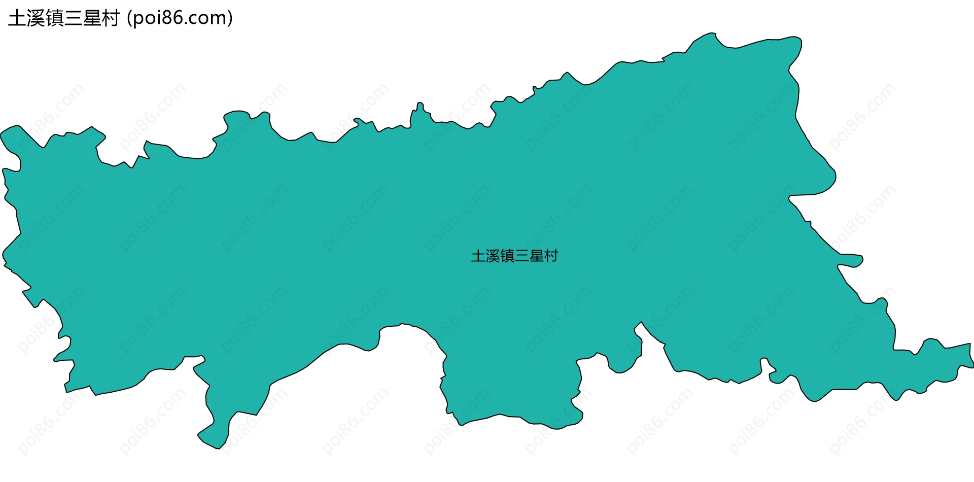 土溪镇三星村边界地图