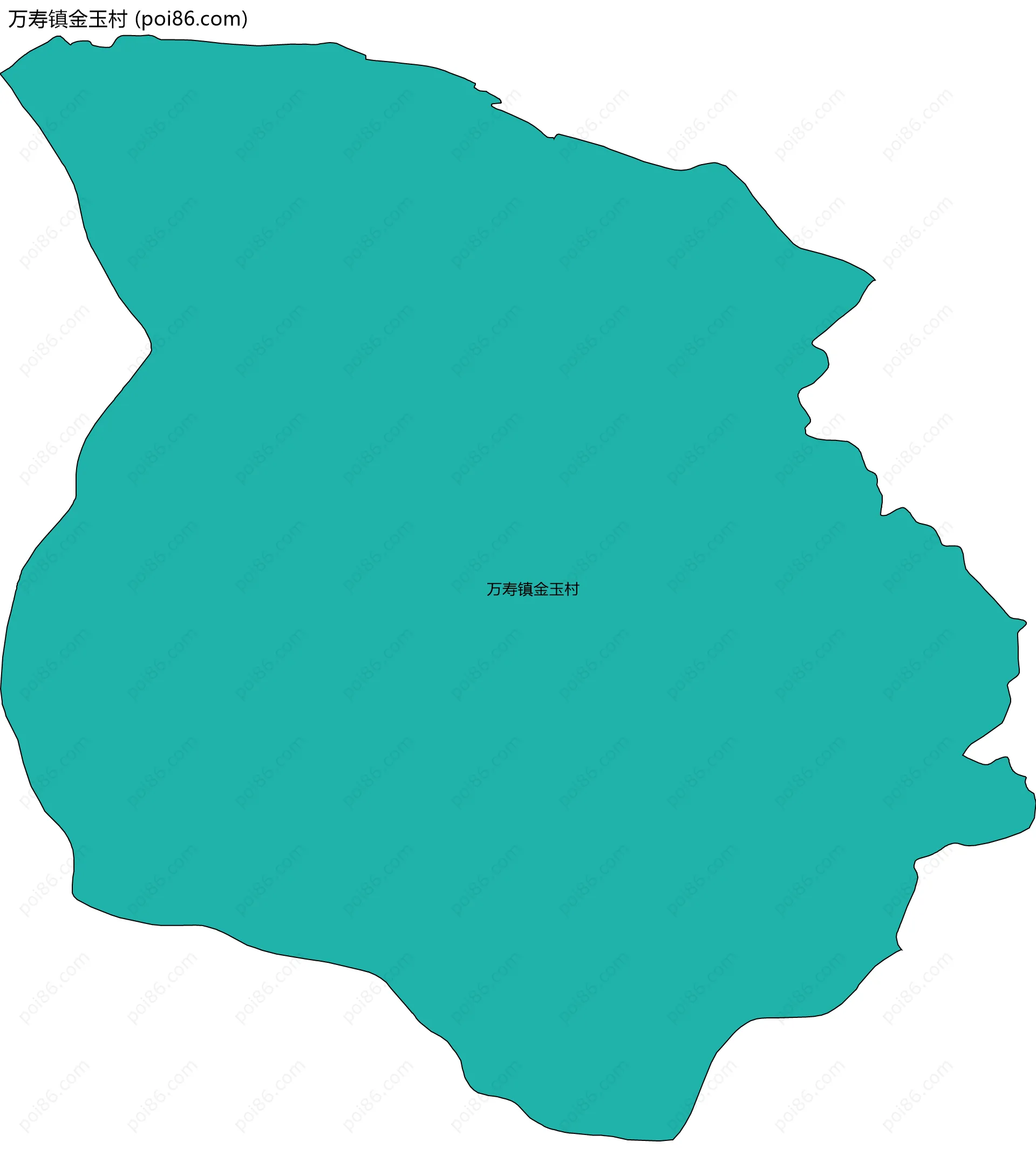 万寿镇金玉村边界地图
