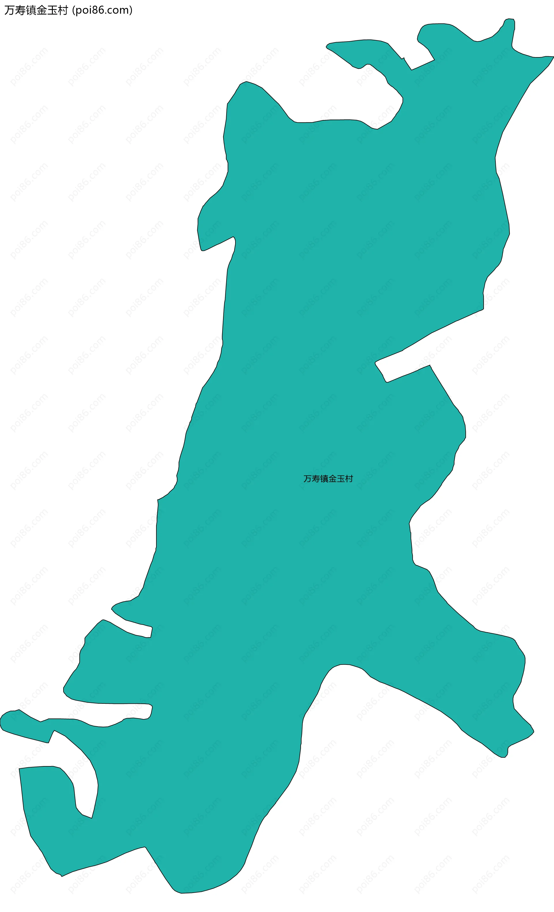 万寿镇金玉村边界地图