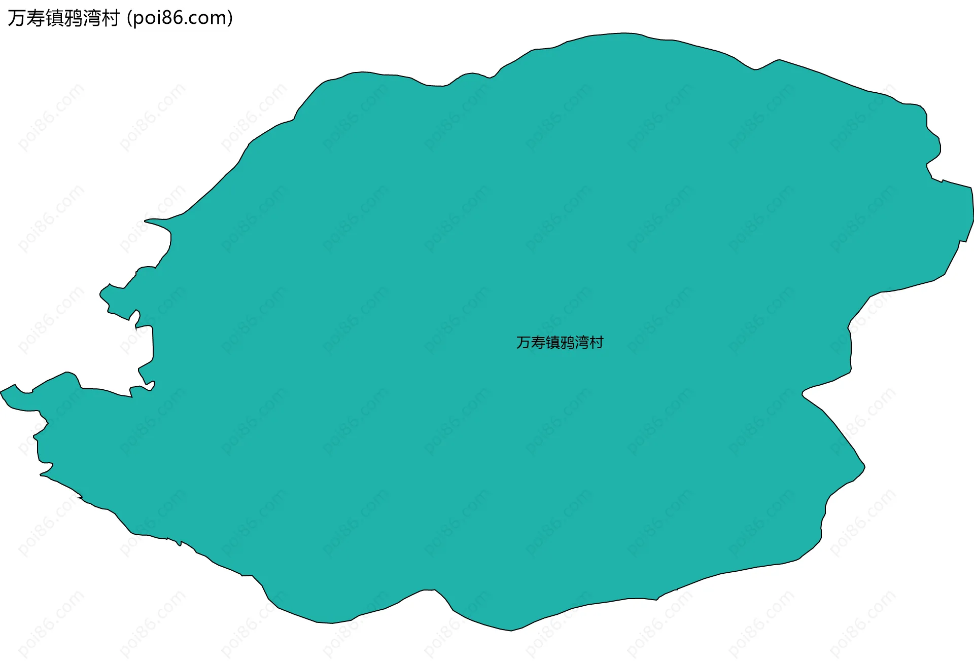 万寿镇鸦湾村边界地图