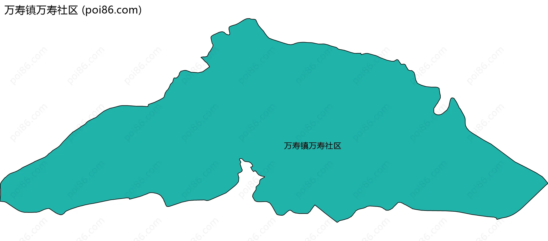 万寿镇万寿社区边界地图