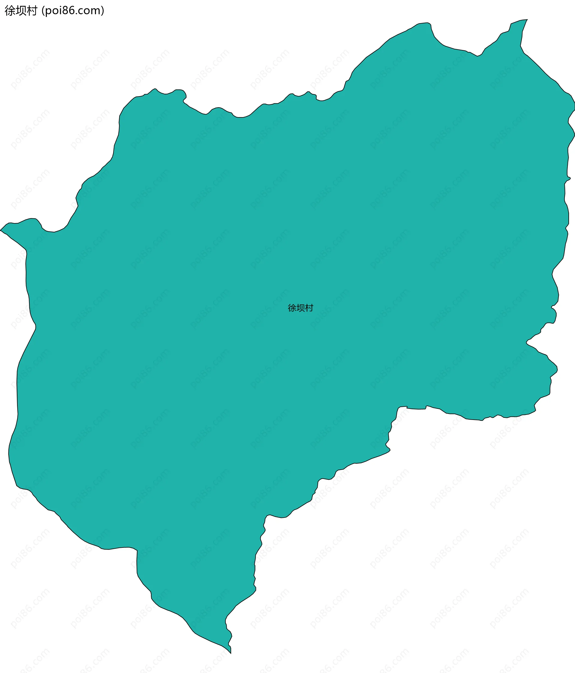 徐坝村边界地图