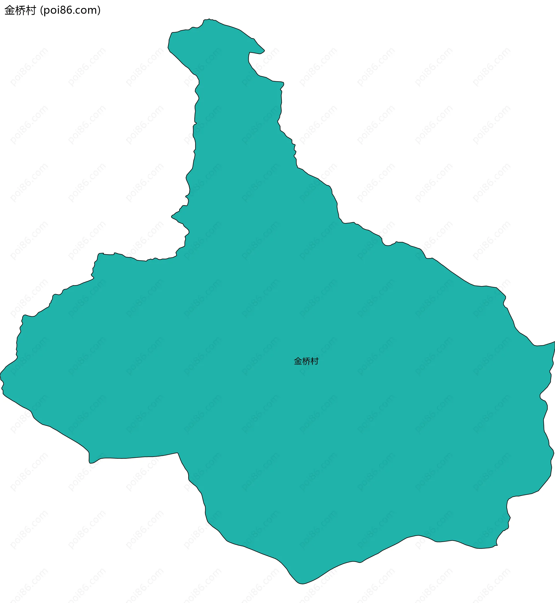 金桥村边界地图