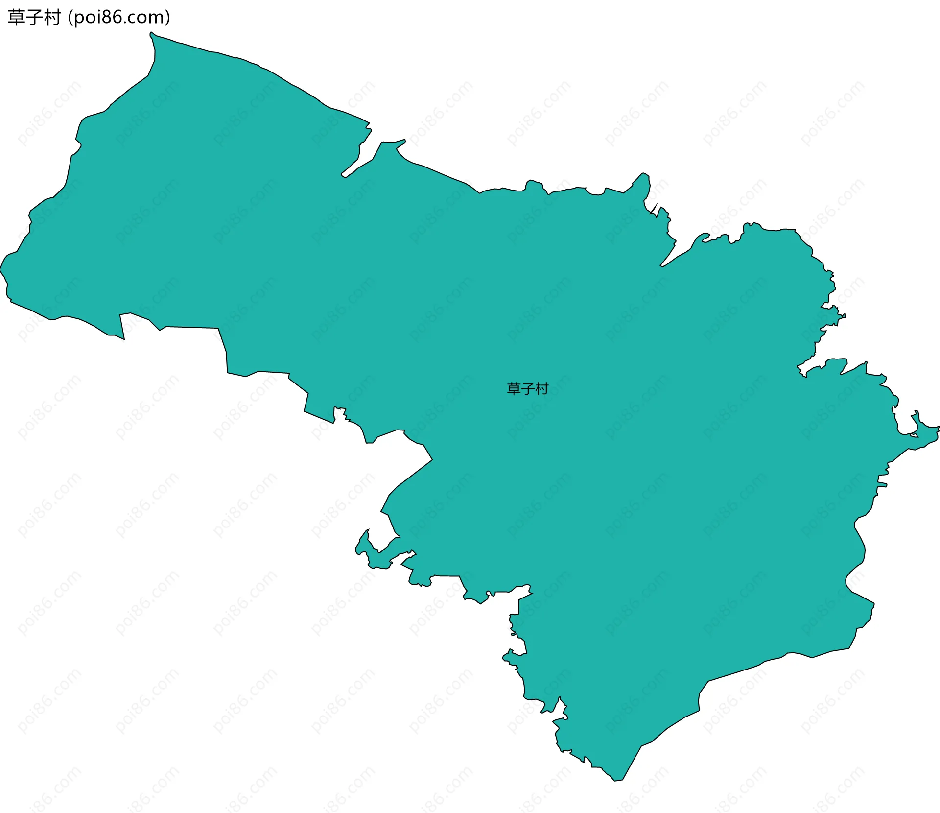 草子村边界地图